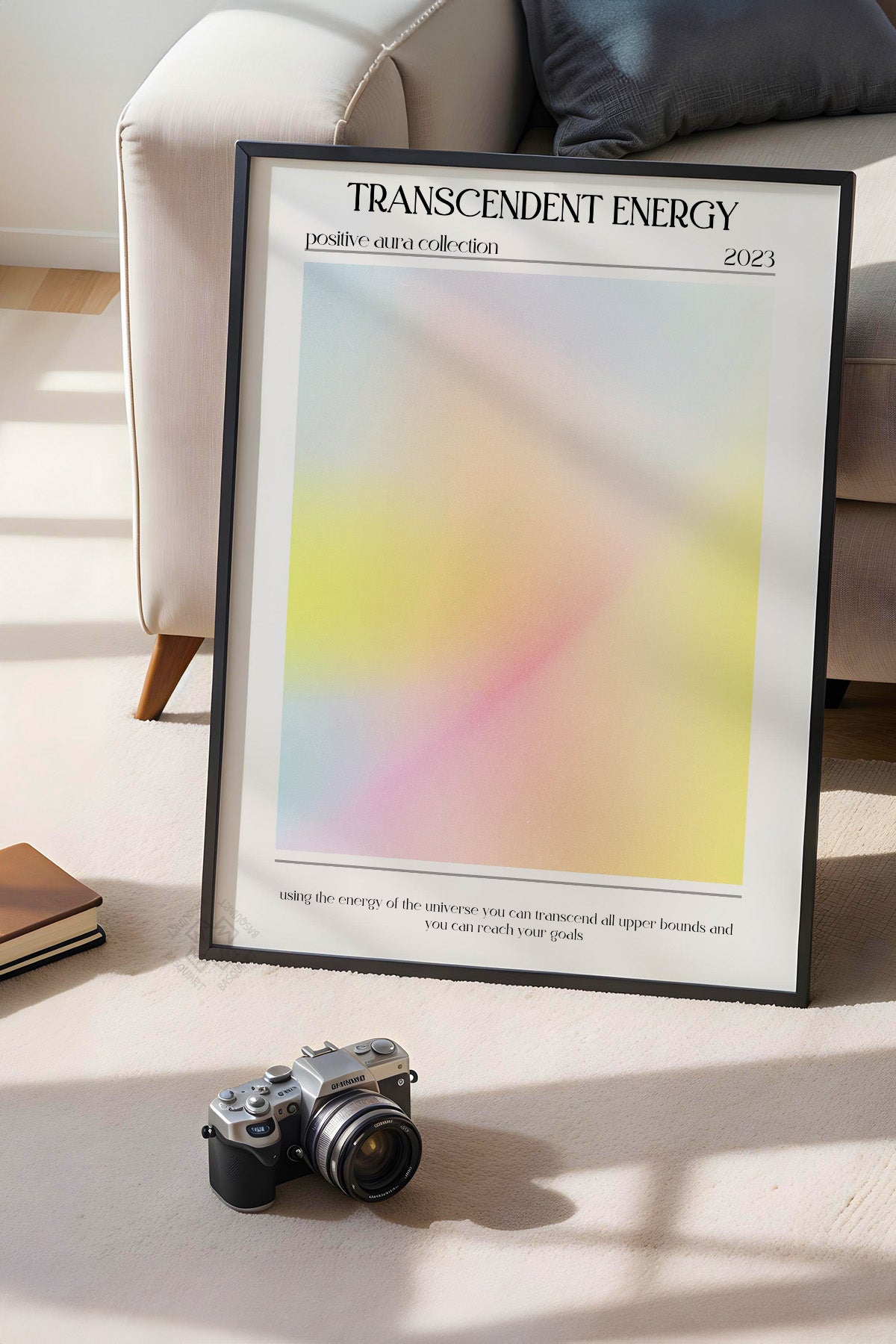 Aura Serisi Siyah Çerçeveli Poster, Tablo No:51