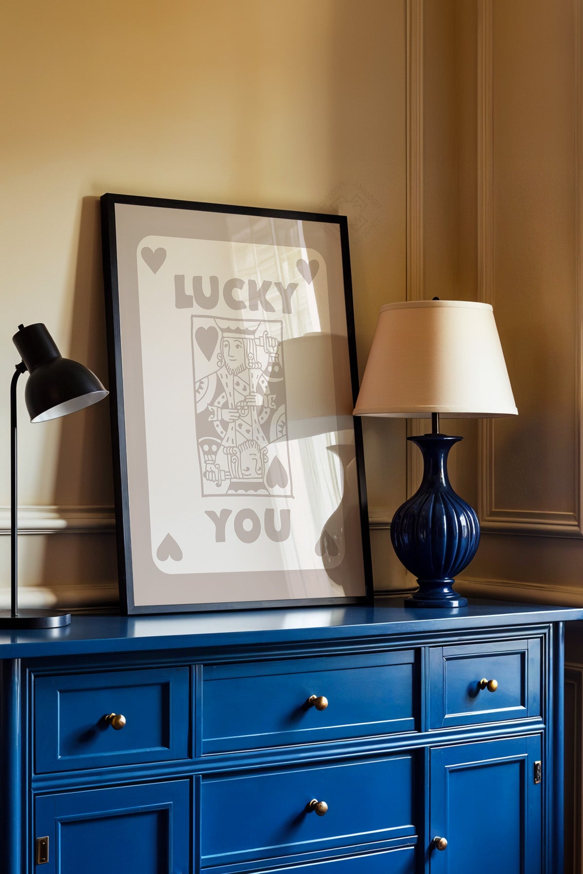Lucky You Serisi Siyah Çerçeveli Poster, Tablo Duvar Dekoru No:5