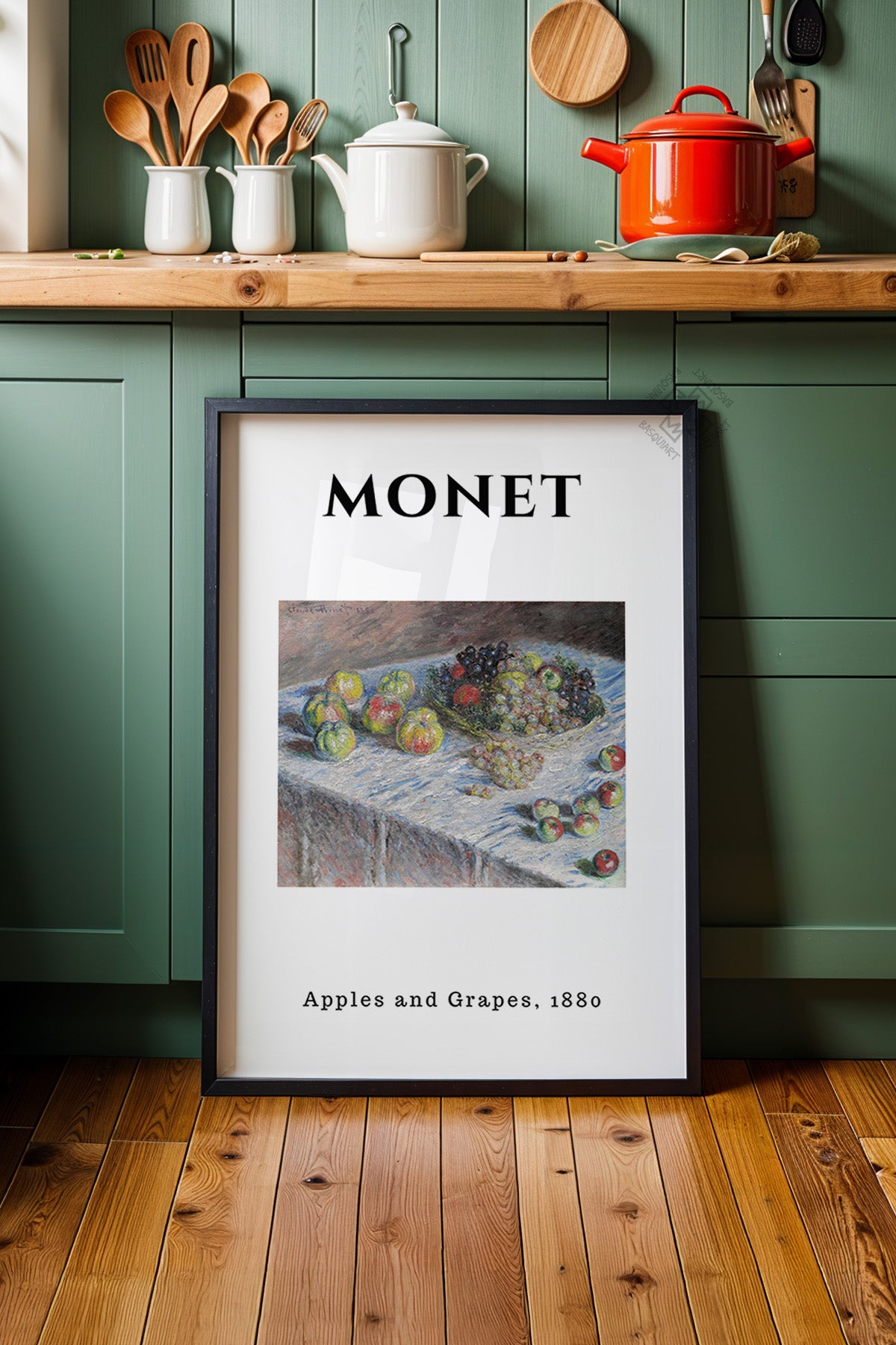 Claude Monet Serisi Siyah Çerçeveli Poster, Tablo Duvar Dekoru No:7