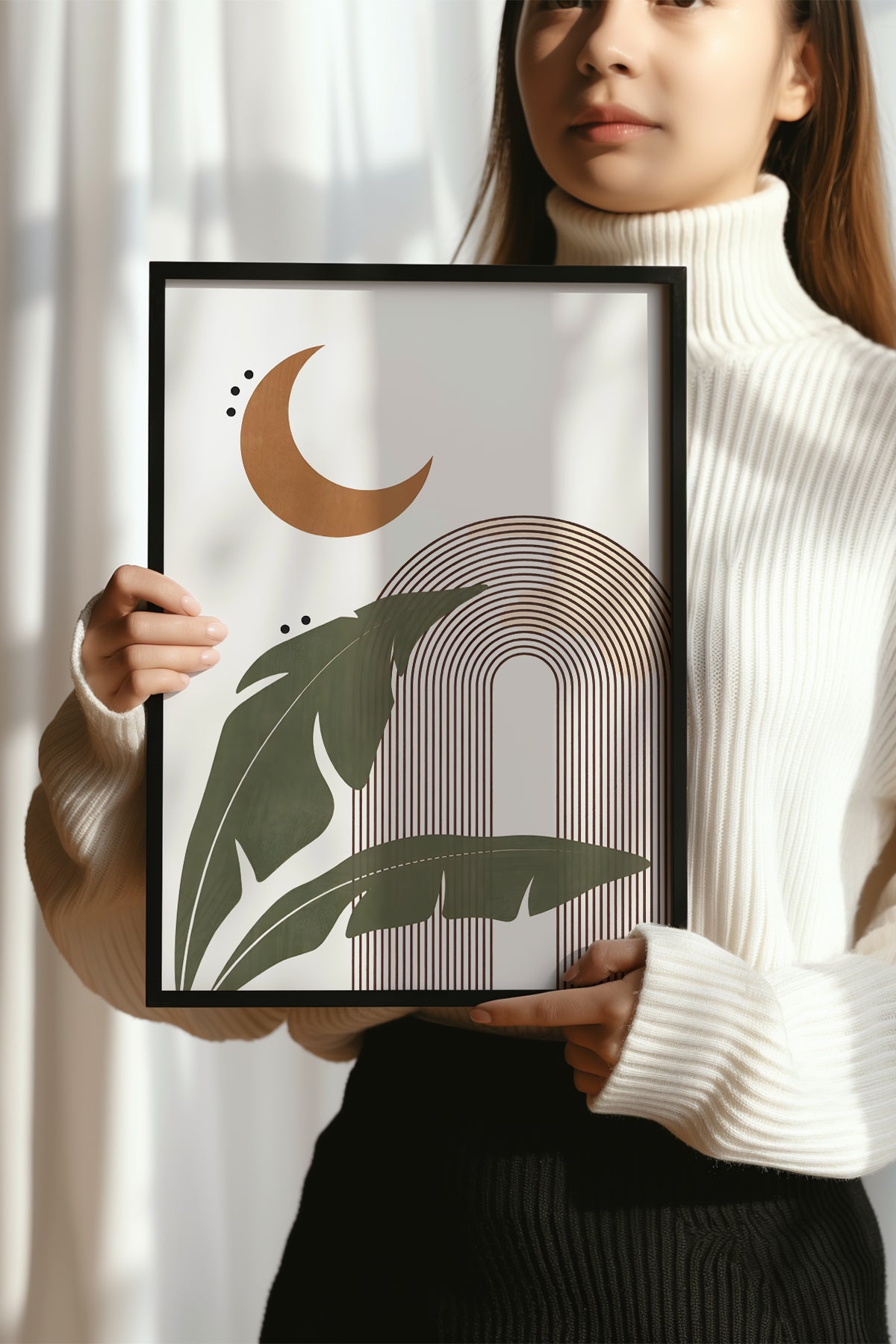 Bohemian Serisi Siyah Çerçeveli Poster, Tablo No:42