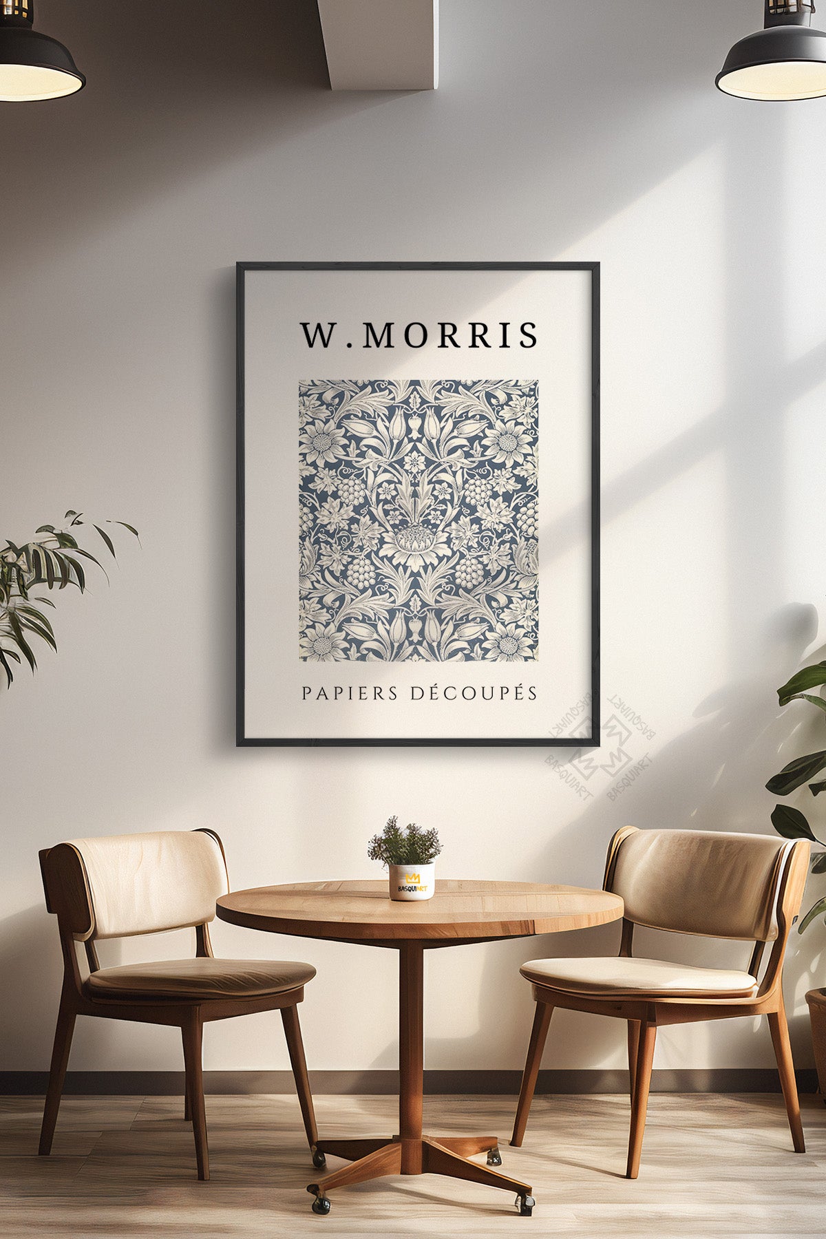 William Morris Serisi Siyah Çerçeveli Poster, Tablo Duvar Dekoru No:1
