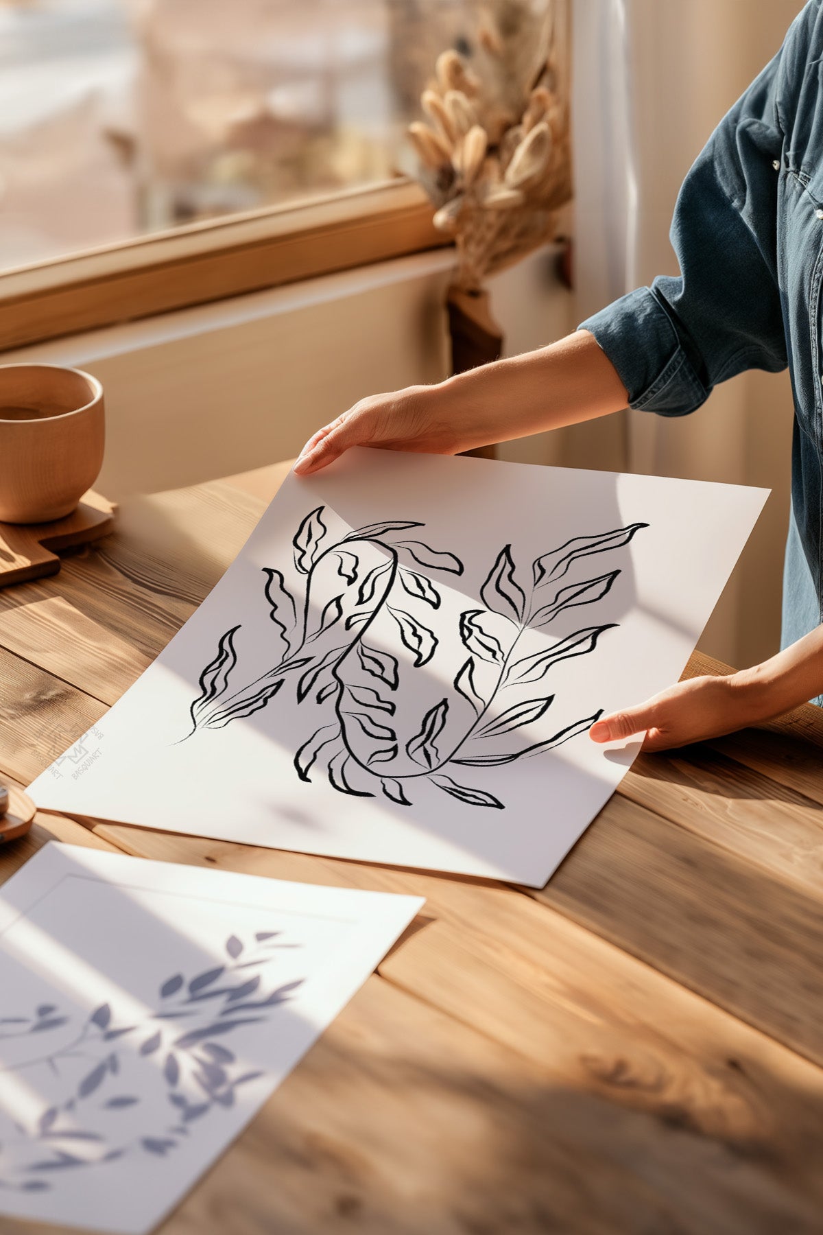 Bohem Desenli 4'lü Poster Seti, Duvar Dekoru No:14