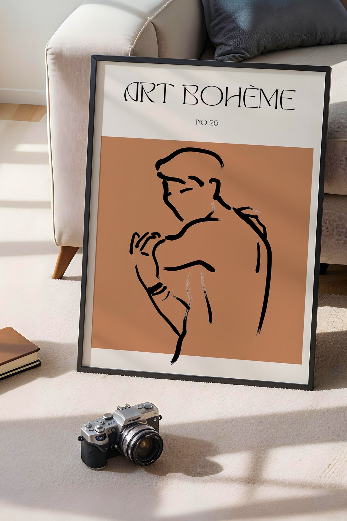 Bohemian Serisi Siyah Çerçeveli Poster, Tablo No:103