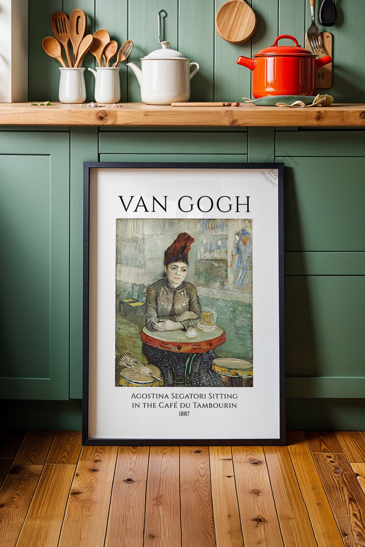 Vincent Van Gogh Serisi Siyah Çerçeveli Poster, Tablo Duvar Dekoru No:23