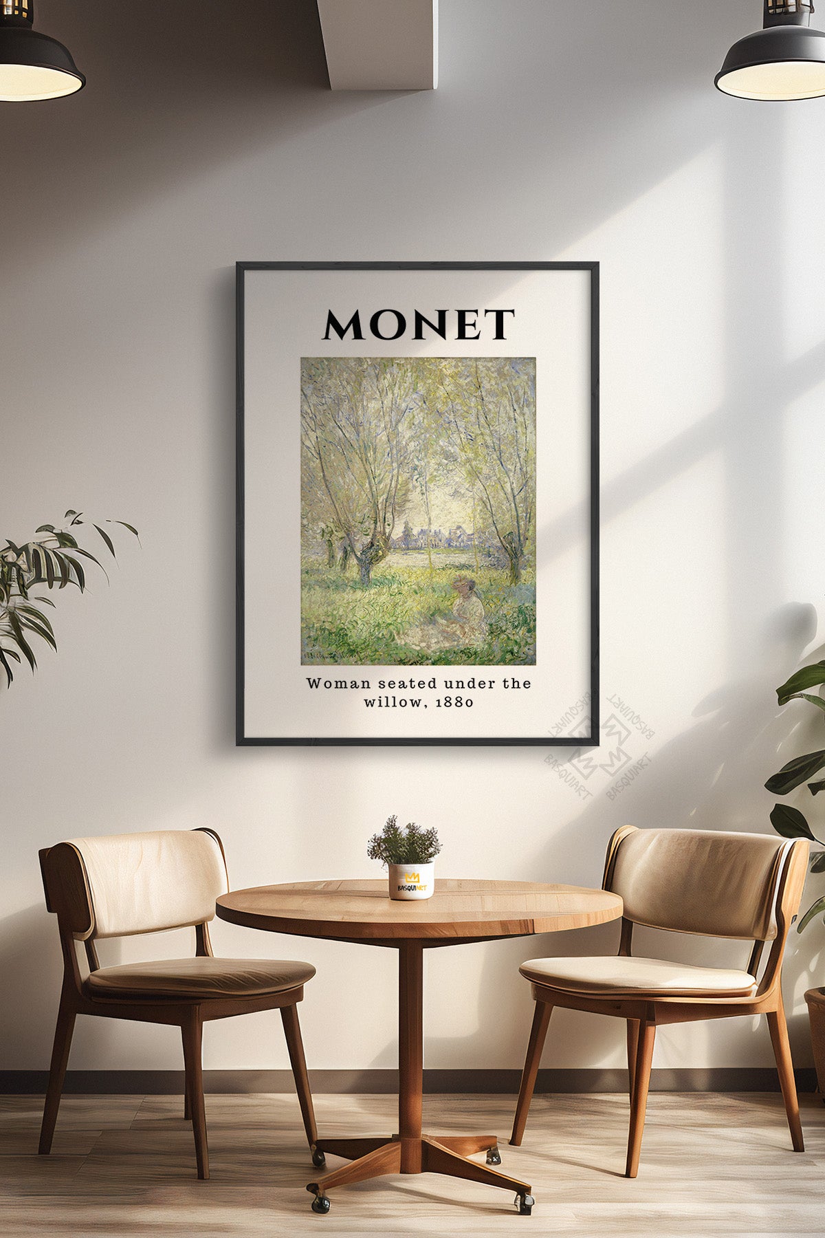 Claude Monet Serisi Siyah Çerçeveli Poster, Tablo Duvar Dekoru No:1