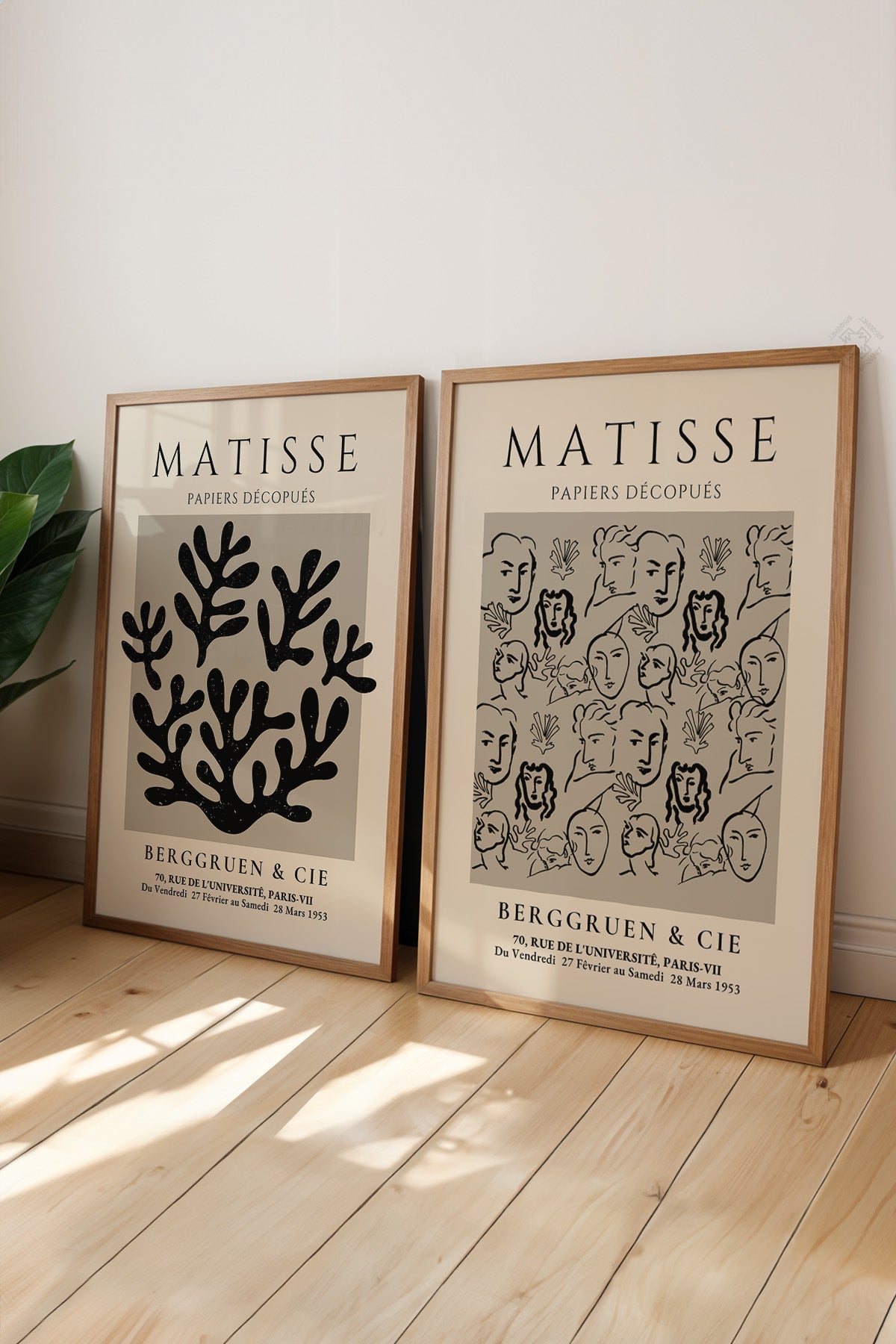 Matisse 2'li Ahşap Çerçeveli Poster, Tablo Seti No:22
