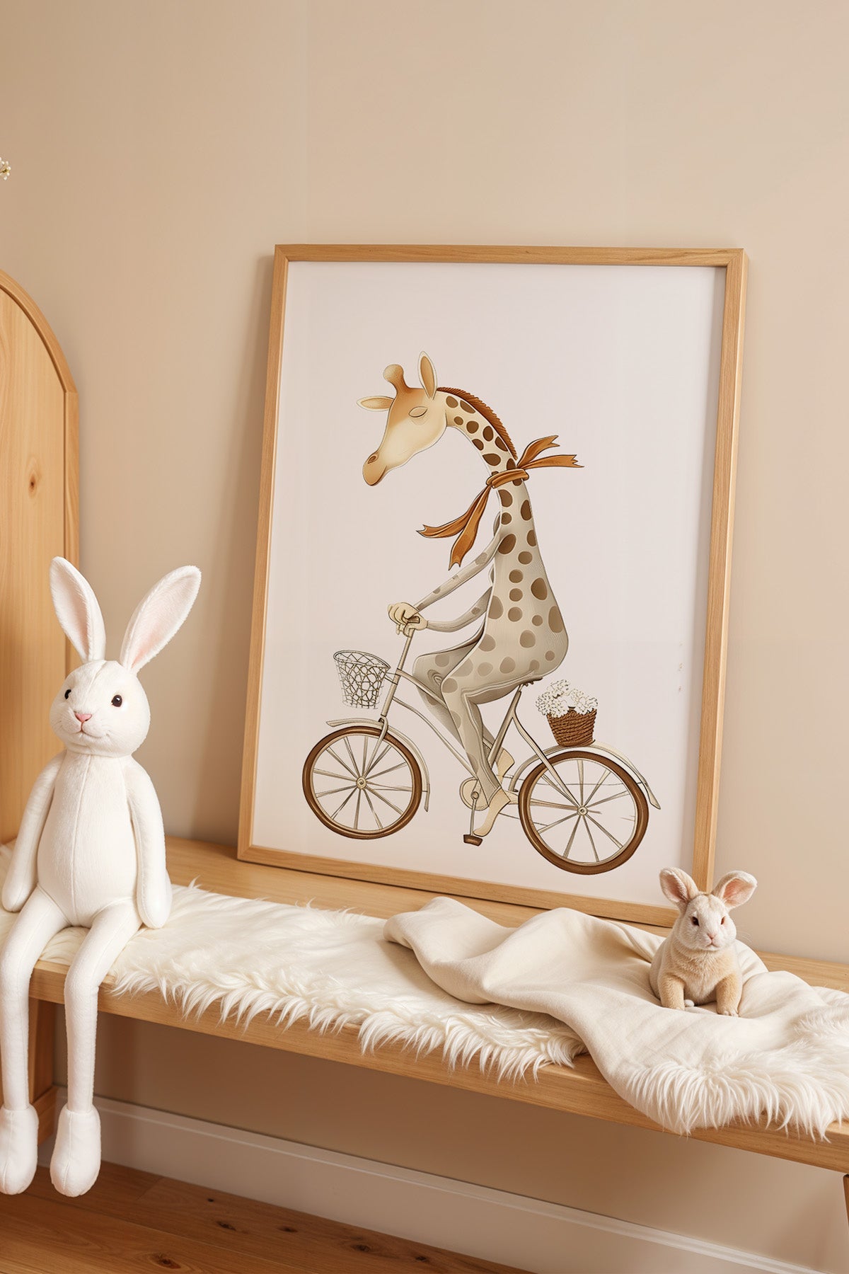 Çocuk Odası, Bebek Odası Ahşap Çerçeveli Poster, Tablo No:83