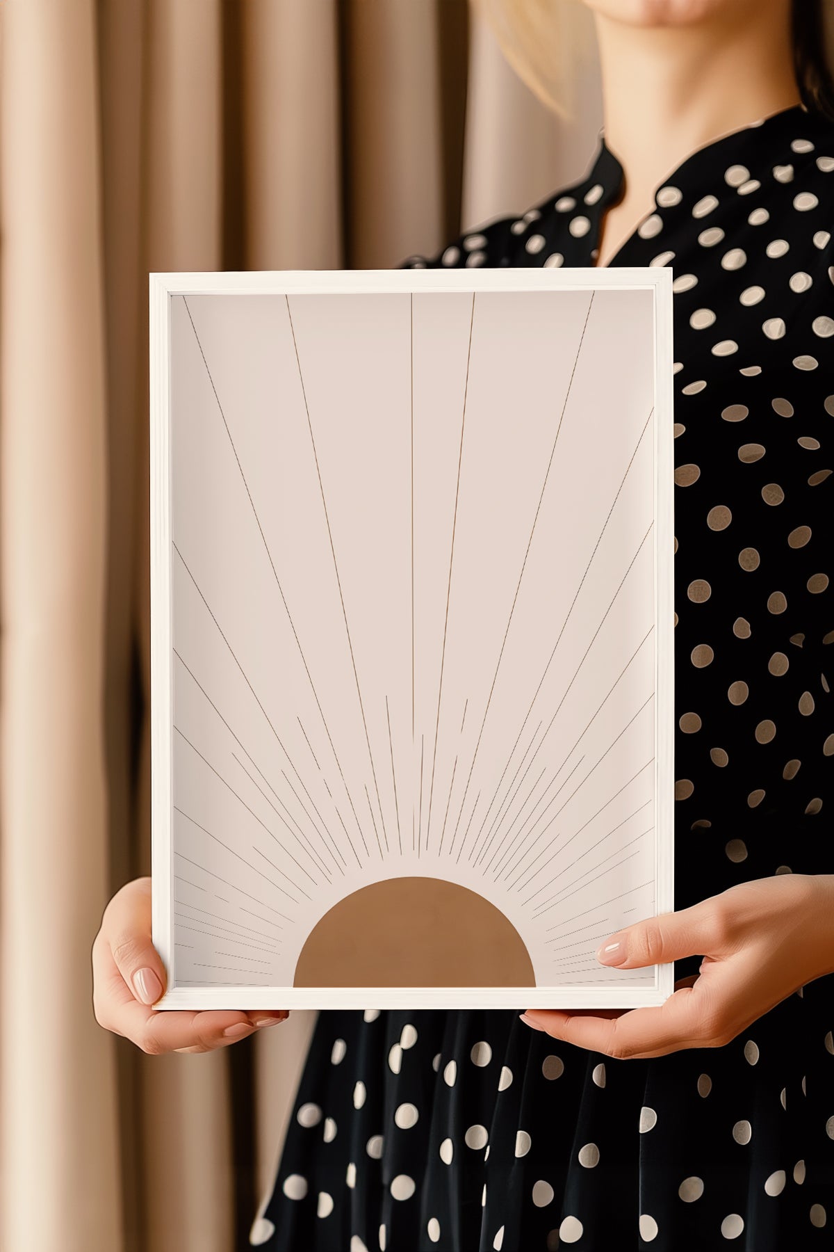 Bohemian Serisi Beyaz Çerçeveli Poster, Tablo No:43