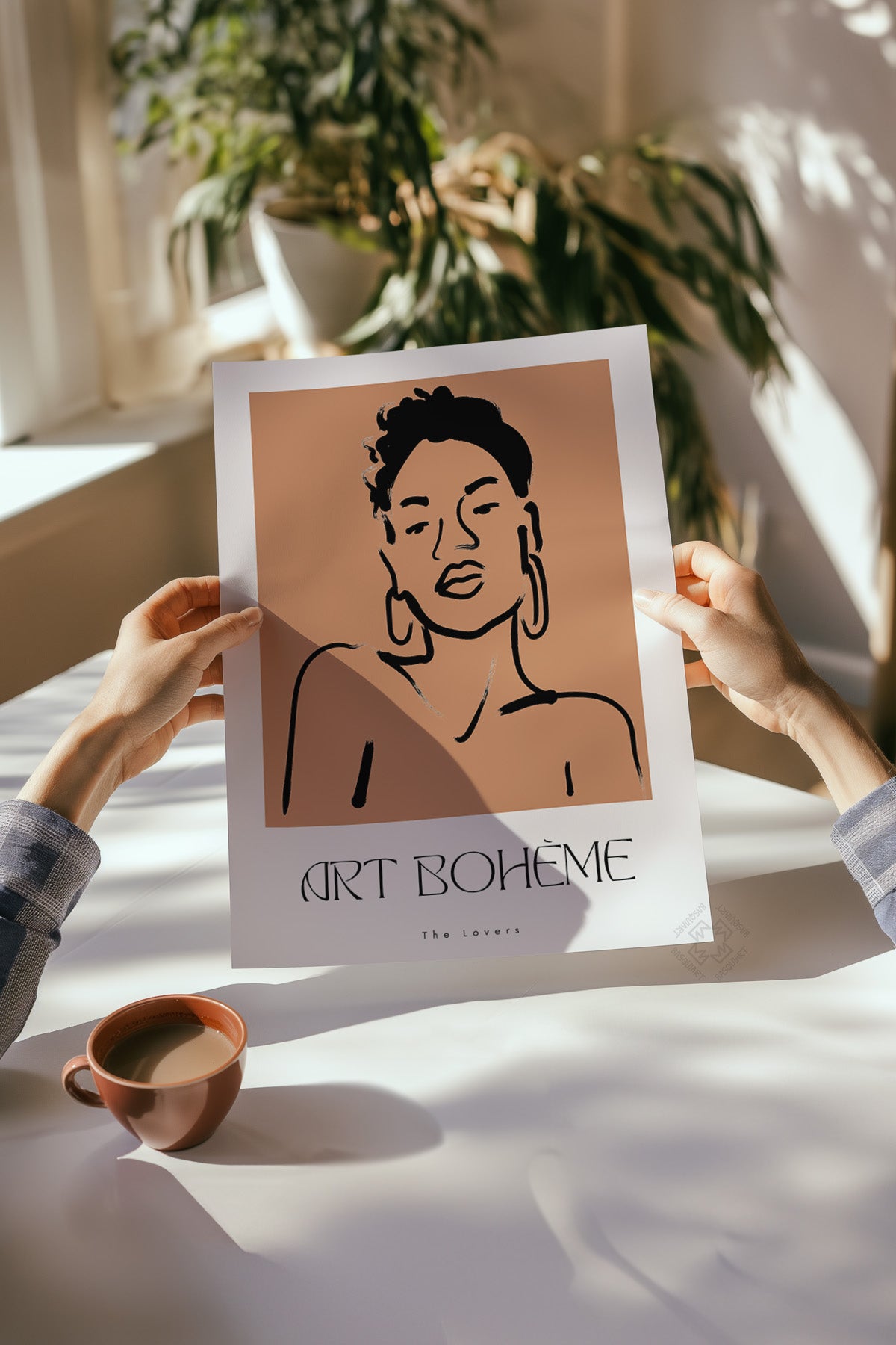 Toprak Bohem 4'lü Poster Seti, Duvar Dekoru No:12