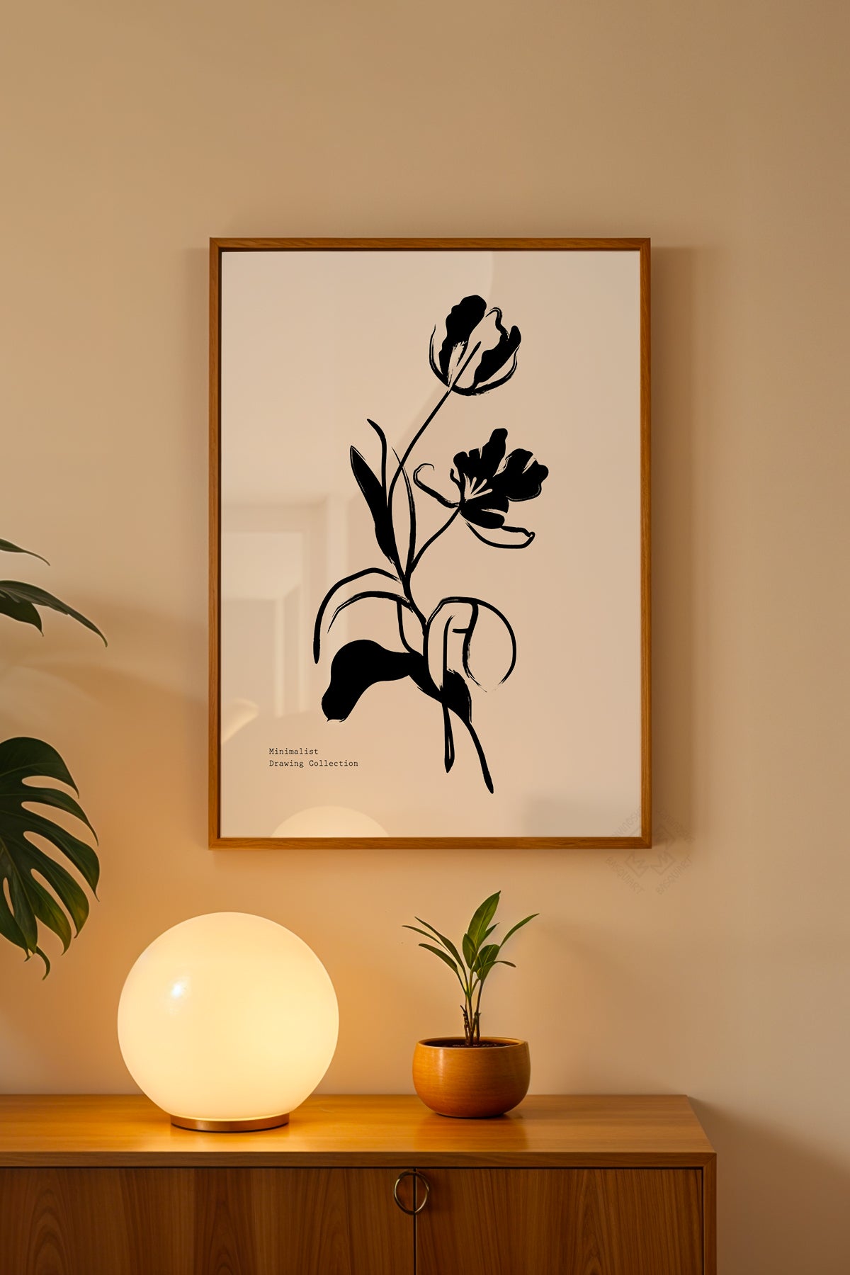 Bohemian Serisi Ahşap Çerçeveli Poster, Tablo No:112