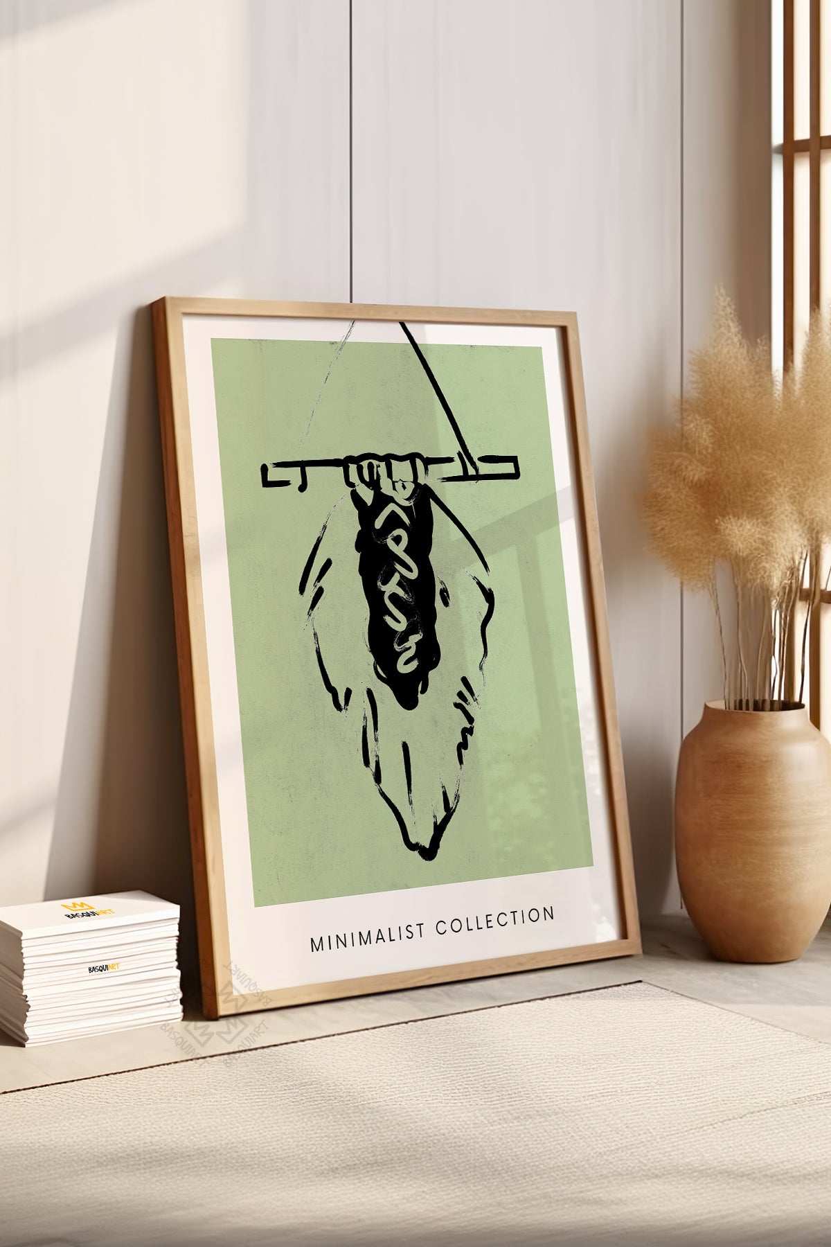 Bohemian Serisi Ahşap Çerçeveli Poster, Tablo No:57