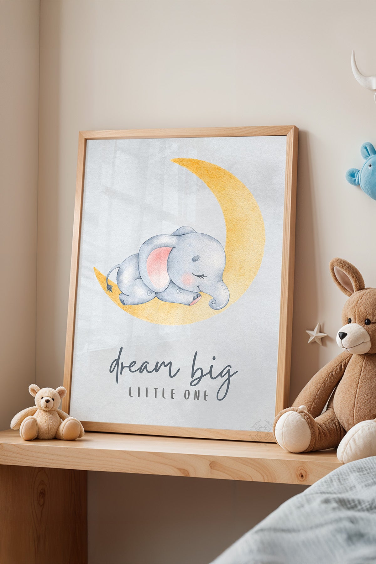Çocuk Odası, Bebek Odası Ahşap Çerçeveli Poster, Tablo No:27
