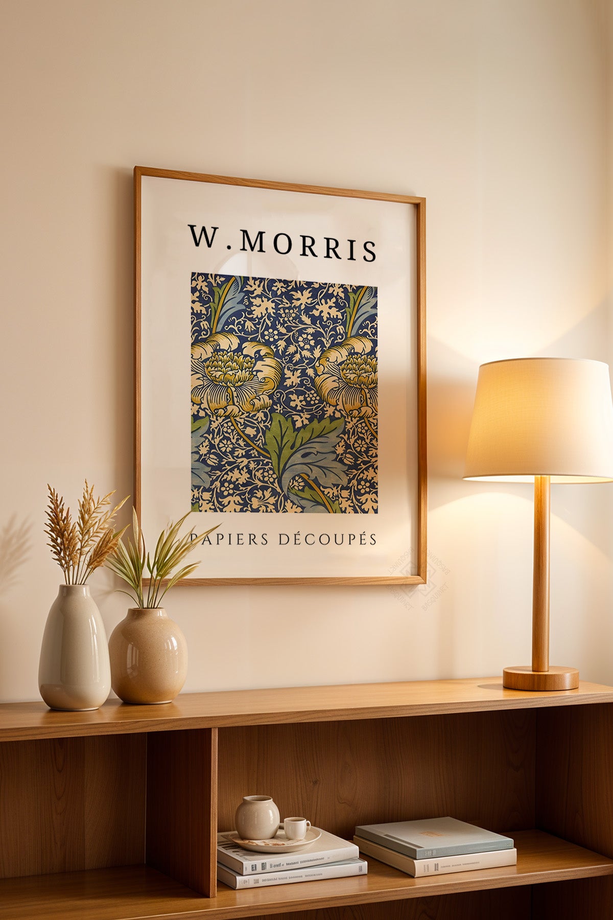 William Morris Serisi Ahşap Çerçeveli Poster, Tablo Duvar Dekoru No:14