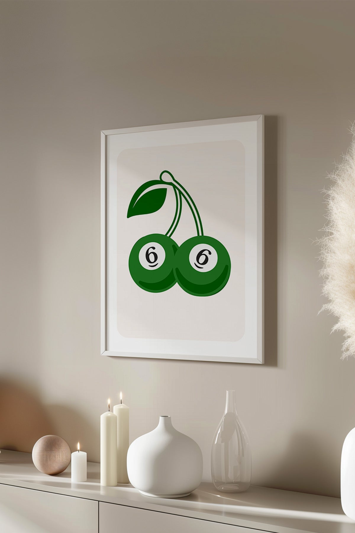 Lucky You Serisi Beyaz Çerçeveli Poster, Tablo Duvar Dekoru No:137