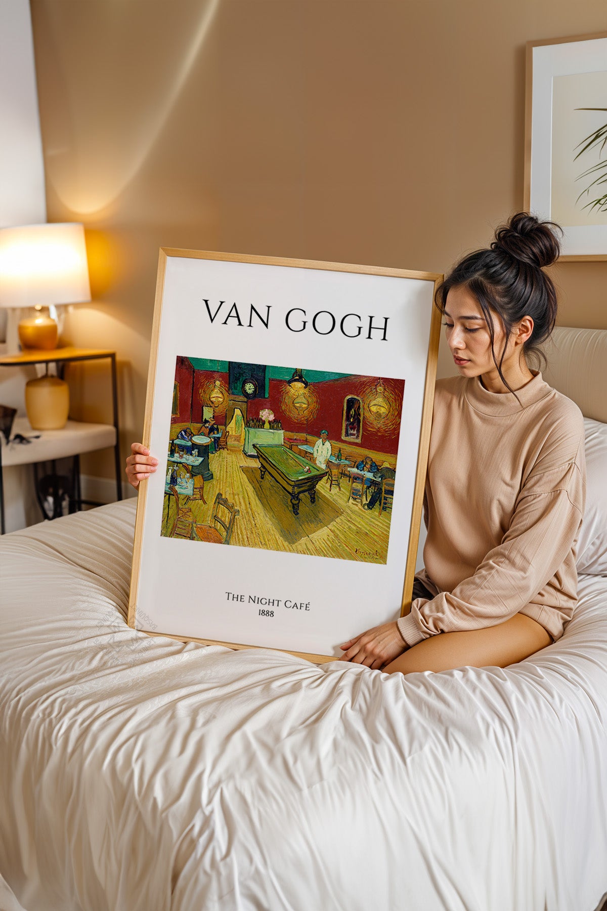 Vincent Van Gogh Serisi Ahşap Çerçeveli Poster, Tablo Duvar Dekoru No:14