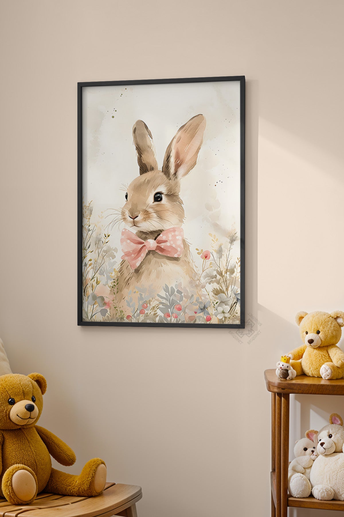Çocuk Odası, Bebek Odası Siyah Çerçeveli Poster, Tablo No:92