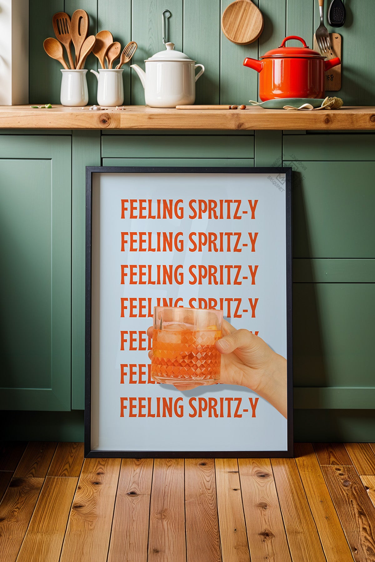 Kokteyl Serisi Siyah Çerçeveli Poster, Tablo, Cafe, Restoran, Mutfak Duvar Dekoru No:32