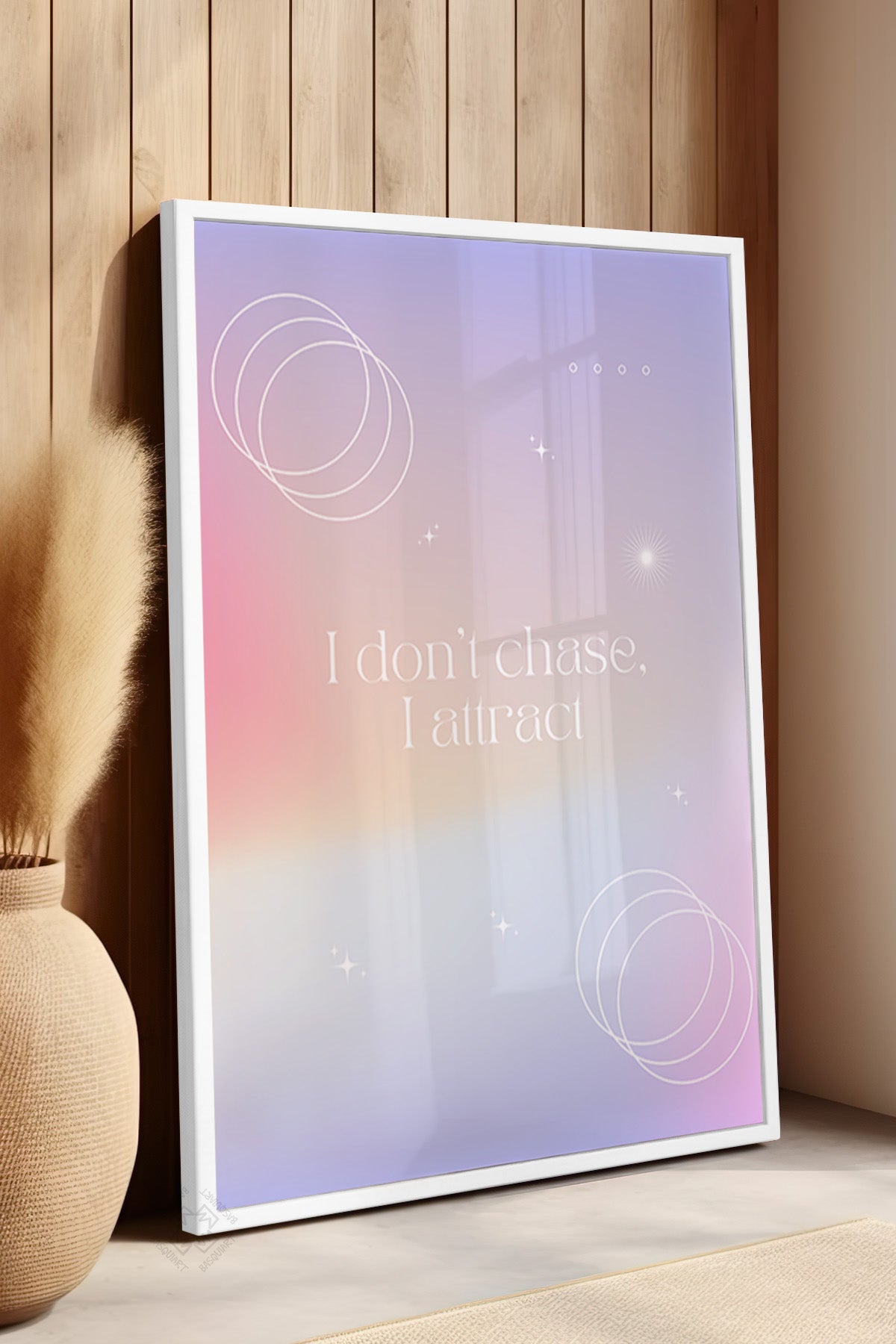 Aura Serisi Beyaz Çerçeveli Poster, Tablo No:102
