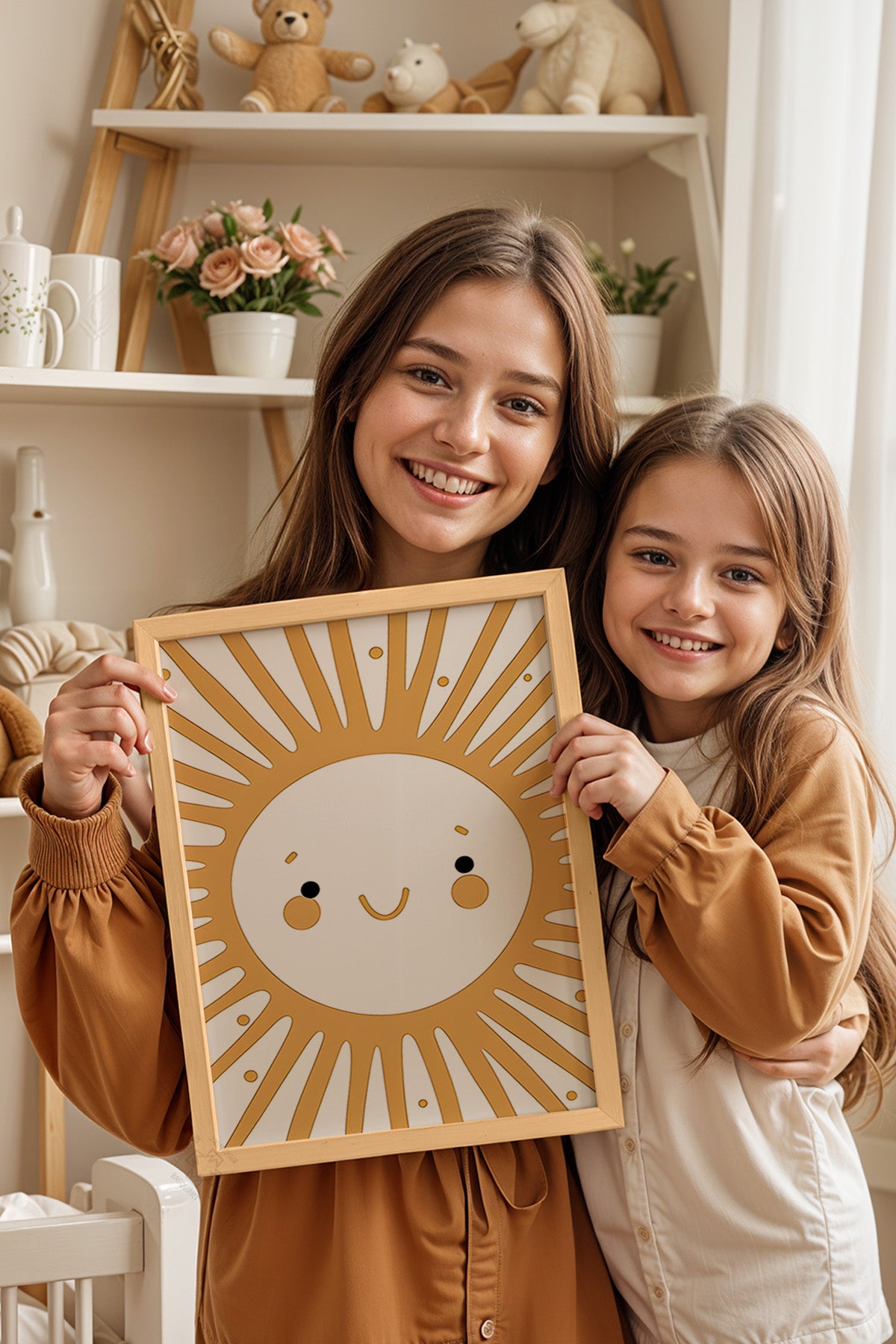 Çocuk Odası, Bebek Odası Ahşap Çerçeveli Poster, Tablo No:65