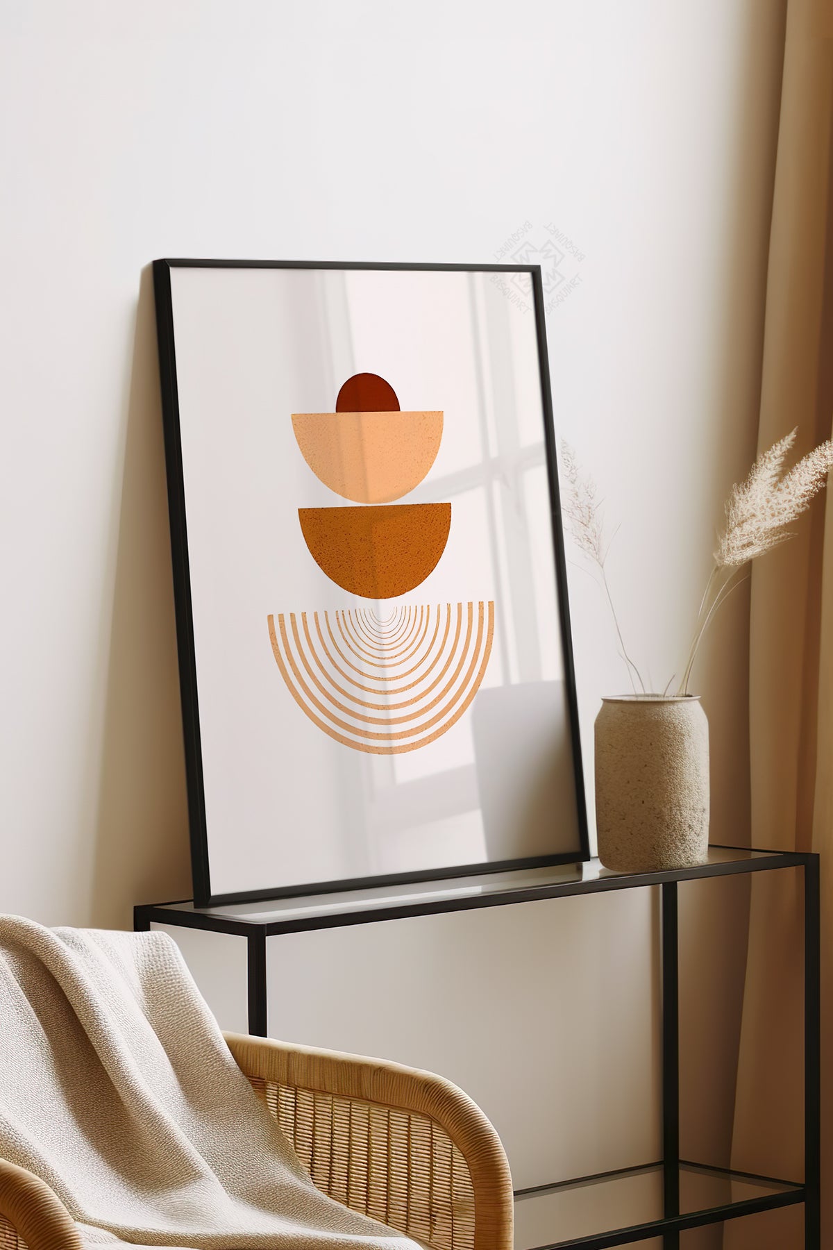 Bohemian Serisi Siyah Çerçeveli Poster, Tablo No:40