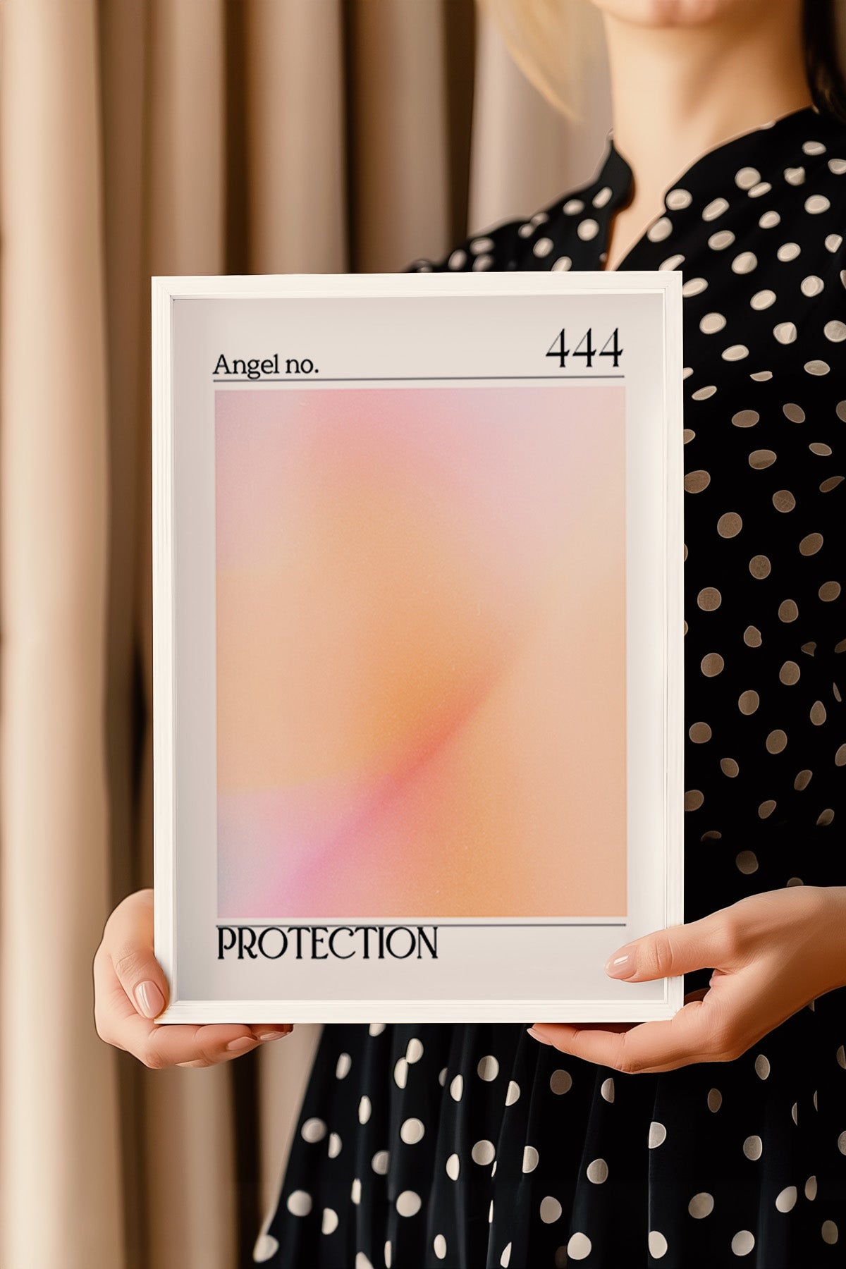 Aura Serisi Beyaz Çerçeveli Poster, Tablo No:73