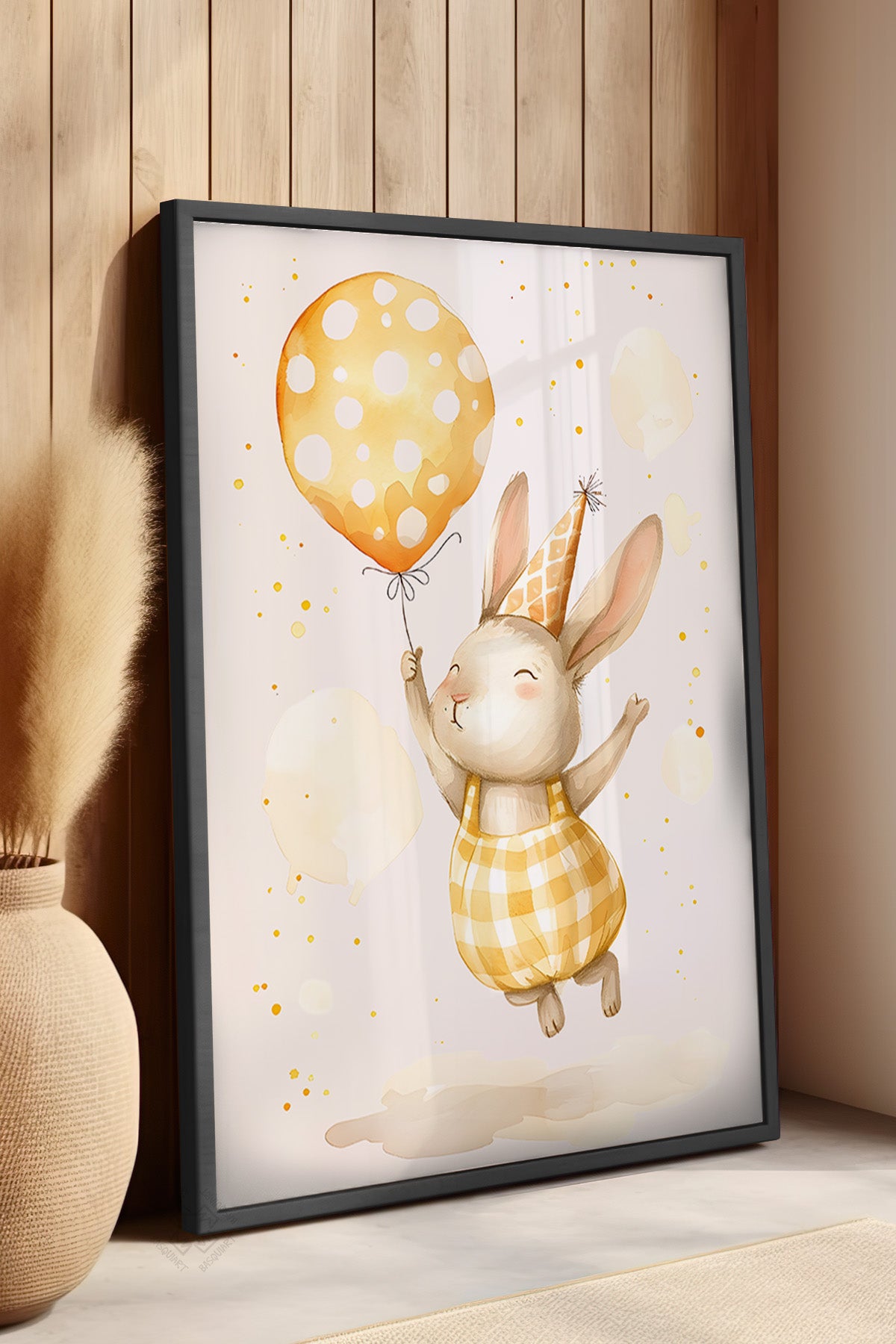 Çocuk Odası, Bebek Odası Siyah Çerçeveli Poster, Tablo No:58