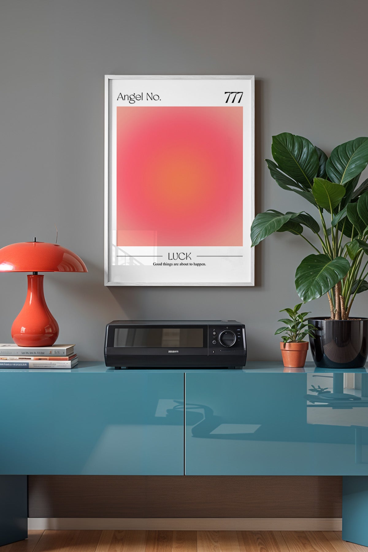 Aura Serisi Beyaz Çerçeveli Poster, Tablo No:11