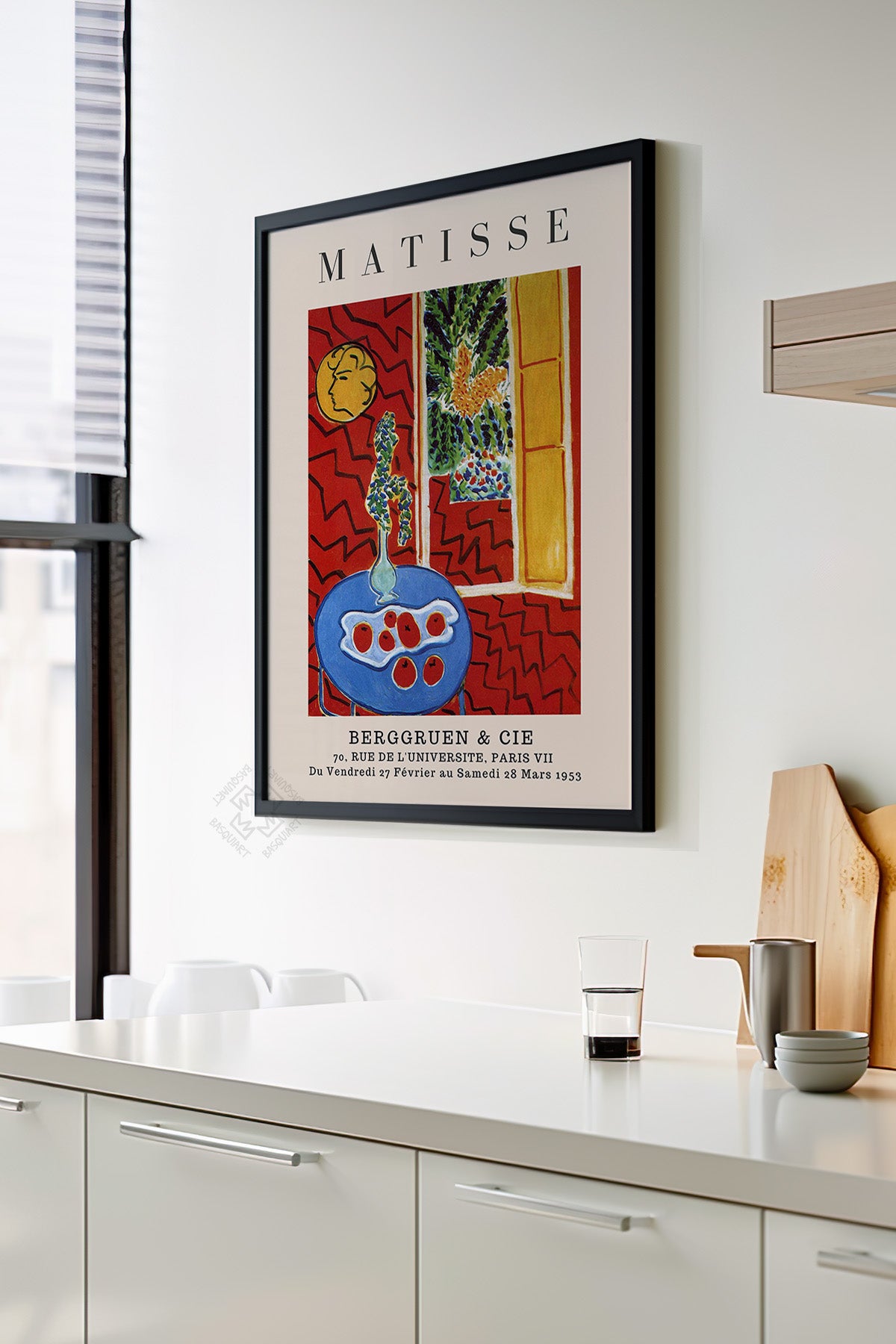 Henri Matisse Serisi Siyah Çerçeveli Poster, Tablo Duvar Dekoru No:10