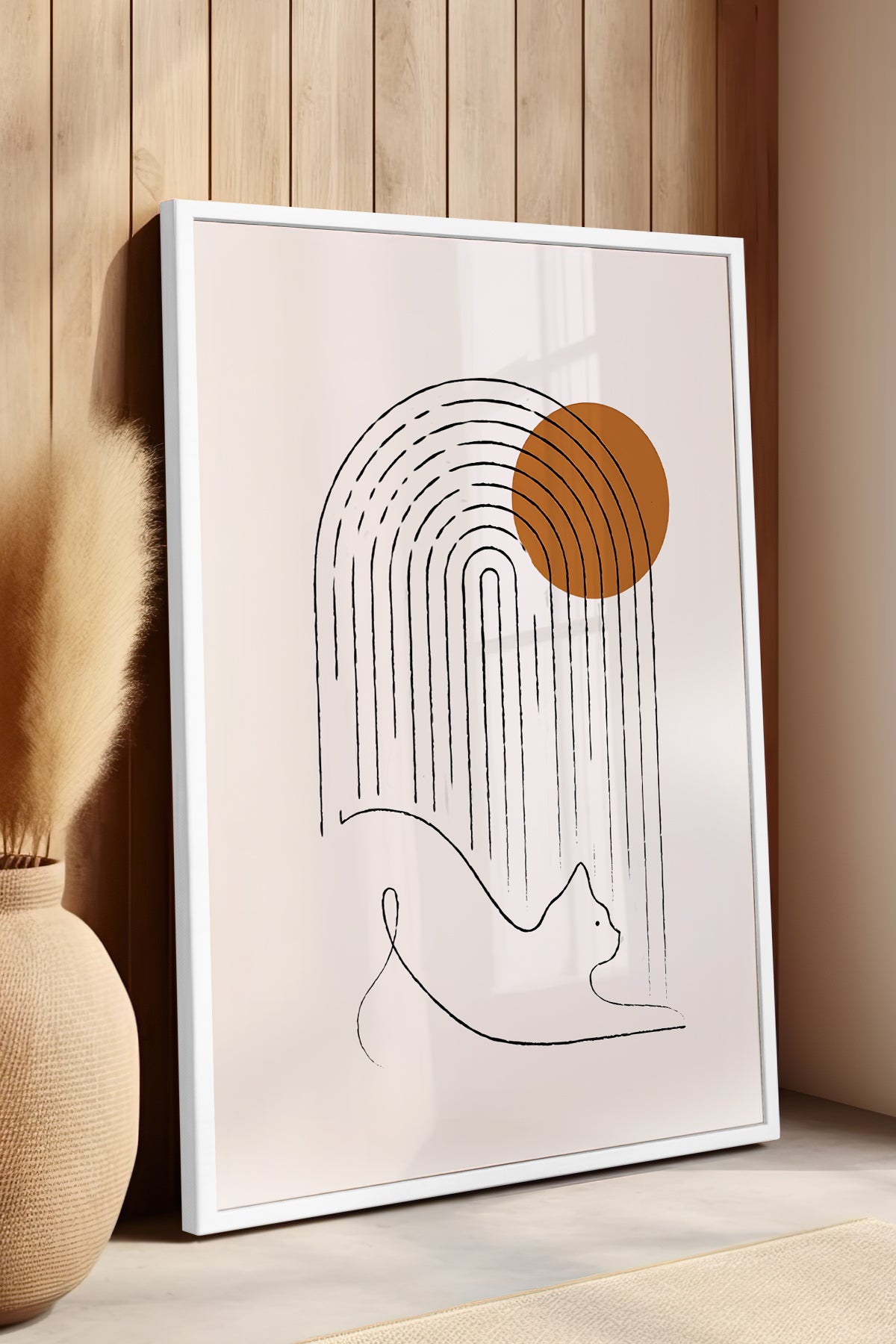 Bohemian Serisi Beyaz Çerçeveli Poster, Tablo No:28