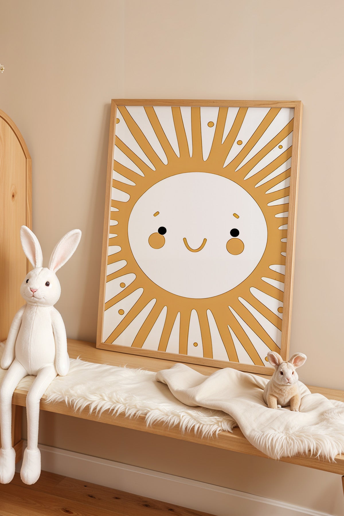 Çocuk Odası, Bebek Odası Ahşap Çerçeveli Poster, Tablo No:65