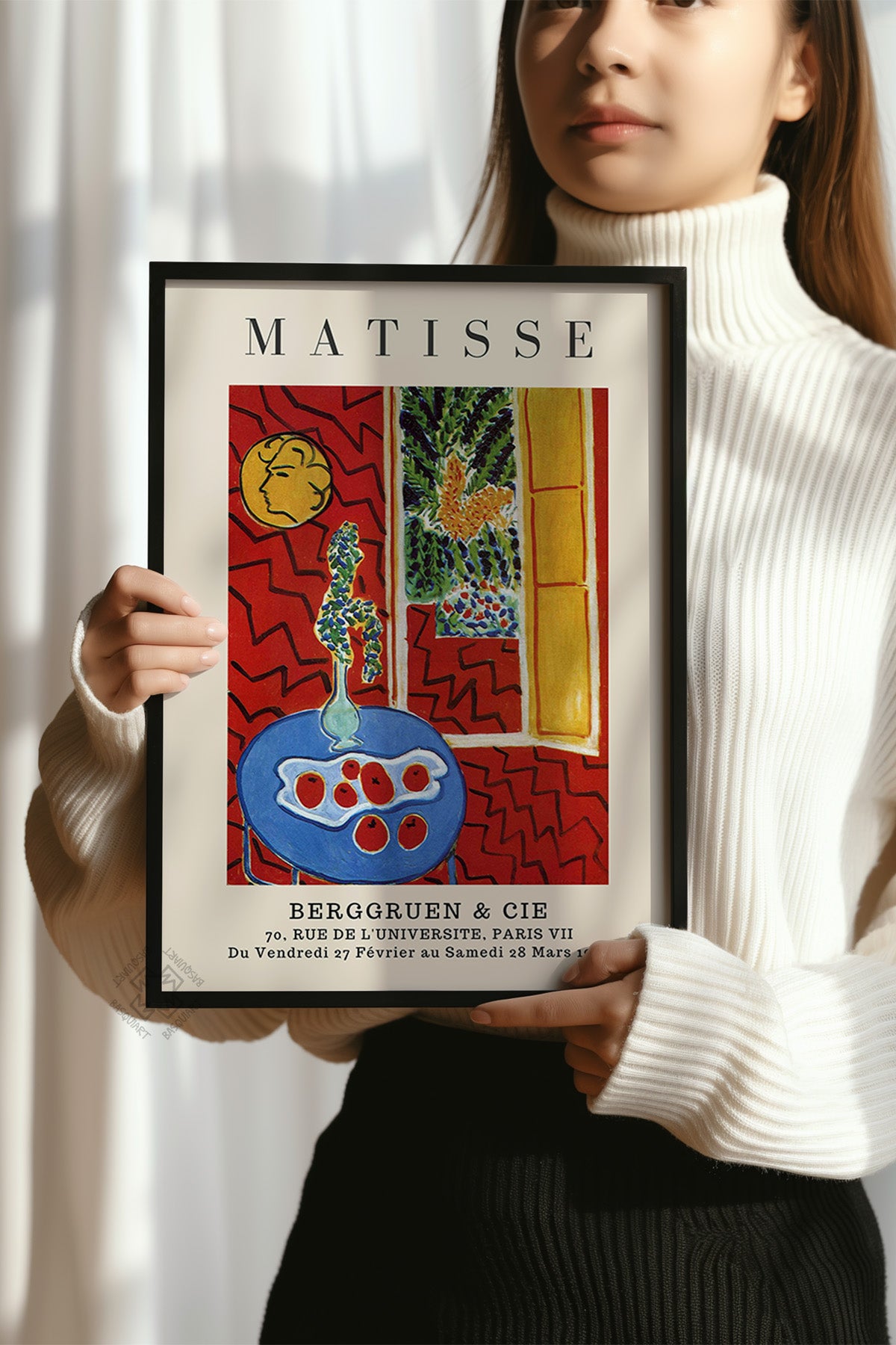 Henri Matisse Serisi Siyah Çerçeveli Poster, Tablo Duvar Dekoru No:10