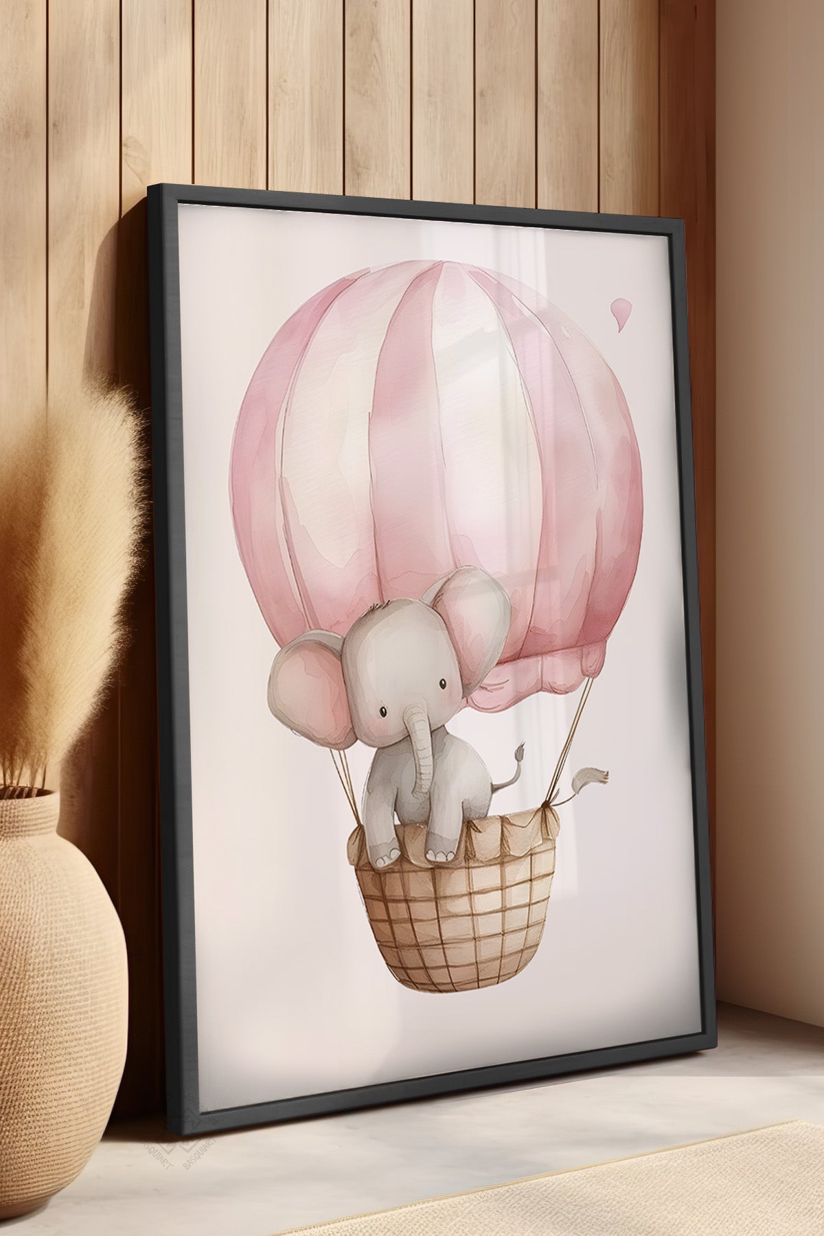 Çocuk Odası, Bebek Odası Siyah Çerçeveli Poster, Tablo No:45