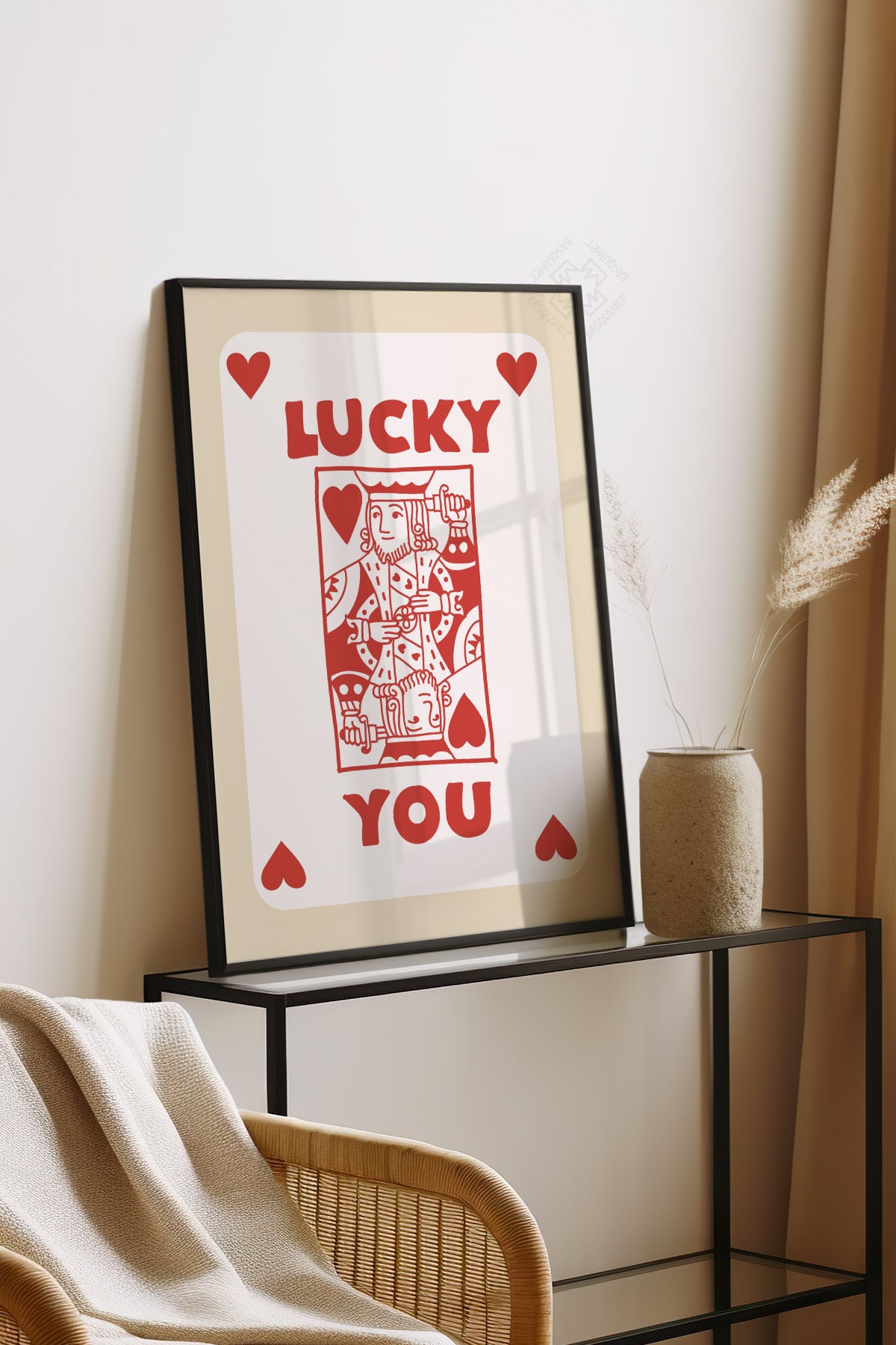 Lucky You Serisi Siyah Çerçeveli Poster, Tablo Duvar Dekoru No:62