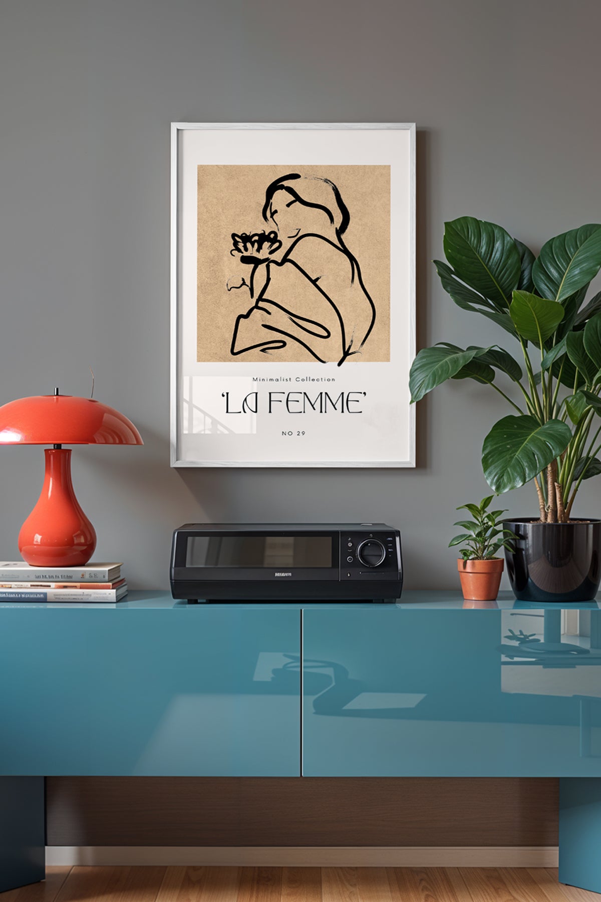 Bohemian Serisi Beyaz Çerçeveli Poster, Tablo No:81