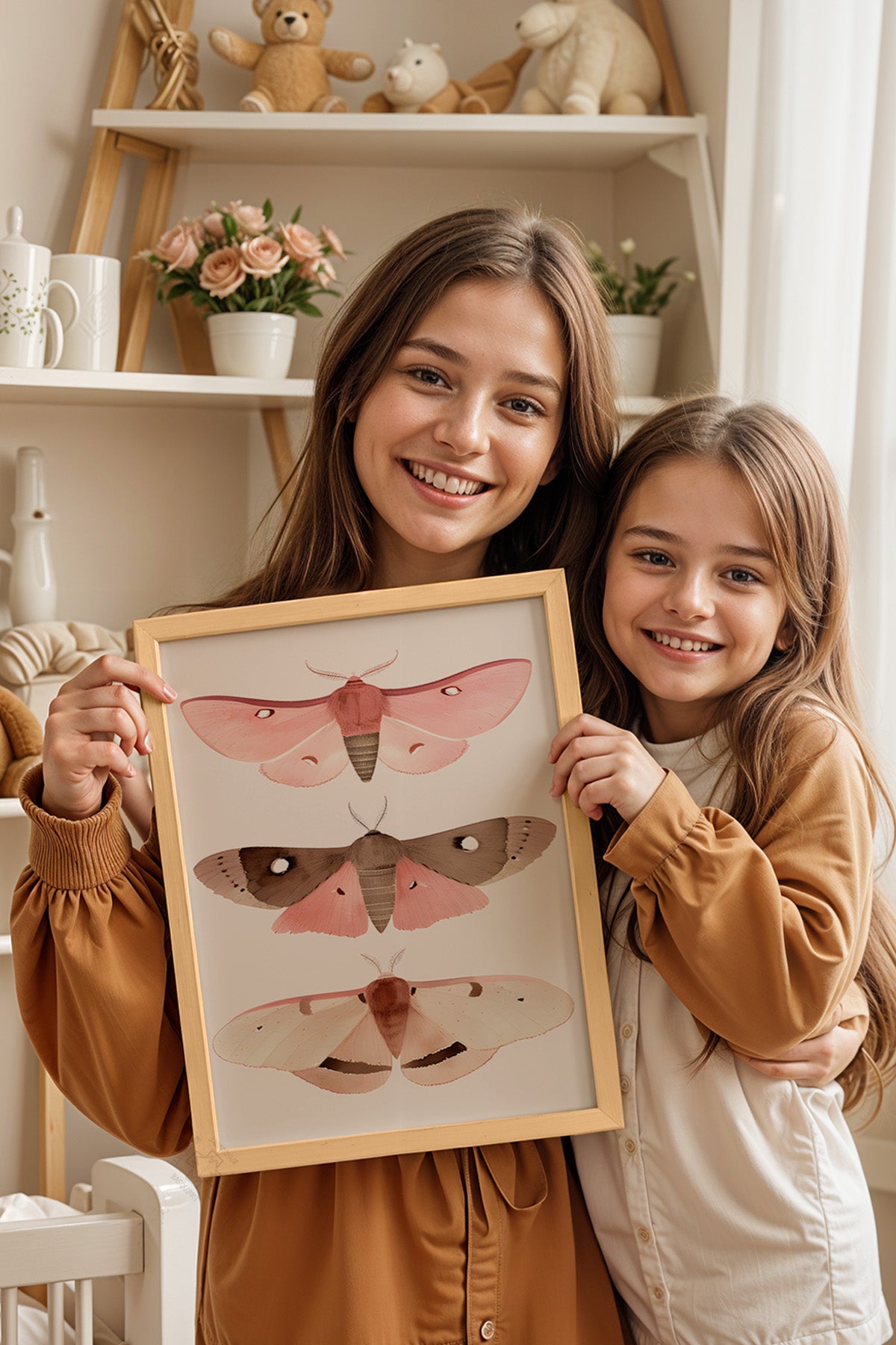 Çocuk Odası, Bebek Odası Ahşap Çerçeveli Poster, Tablo No:76