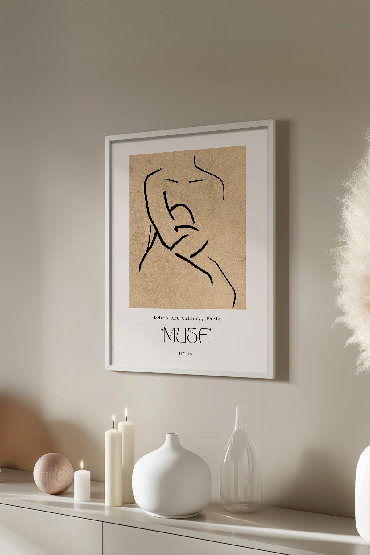Bohemian Serisi Beyaz Çerçeveli Poster, Tablo No:83