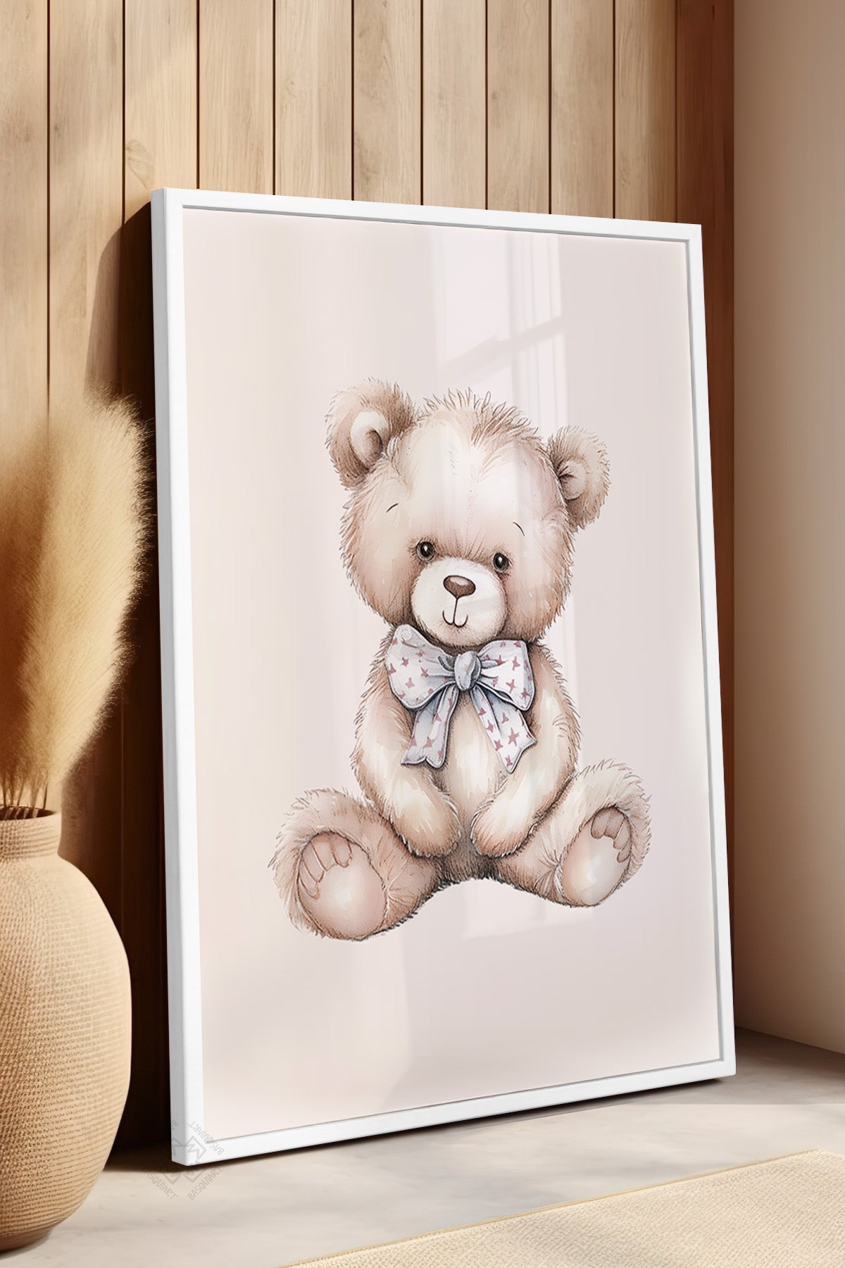Çocuk Odası, Bebek Odası Beyaz Çerçeveli Poster, Tablo No:57