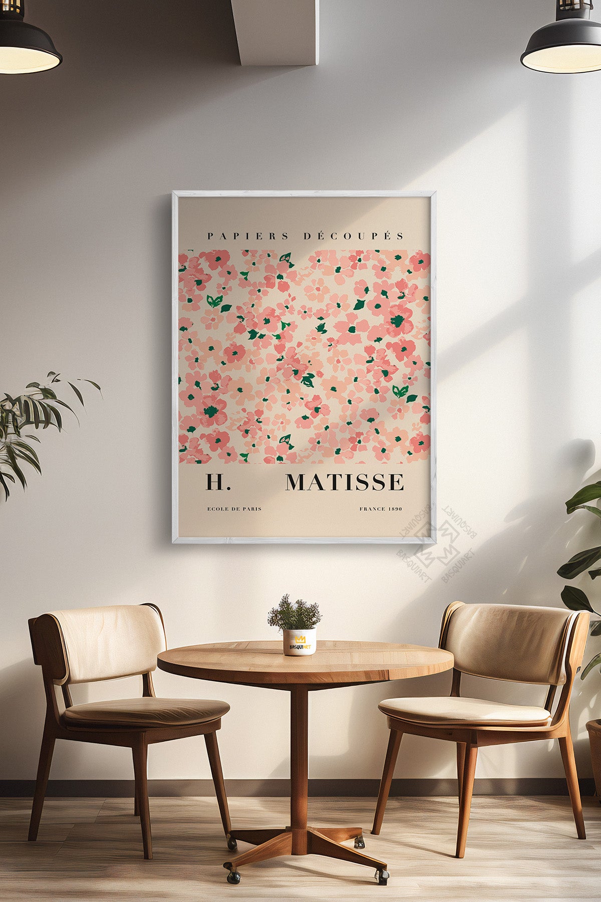 Henri Matisse Serisi Beyaz Çerçeveli Poster, Tablo Duvar Dekoru No:16