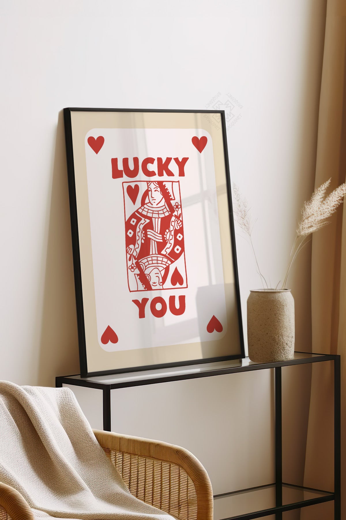 Lucky You Serisi Siyah Çerçeveli Poster, Tablo Duvar Dekoru No:61
