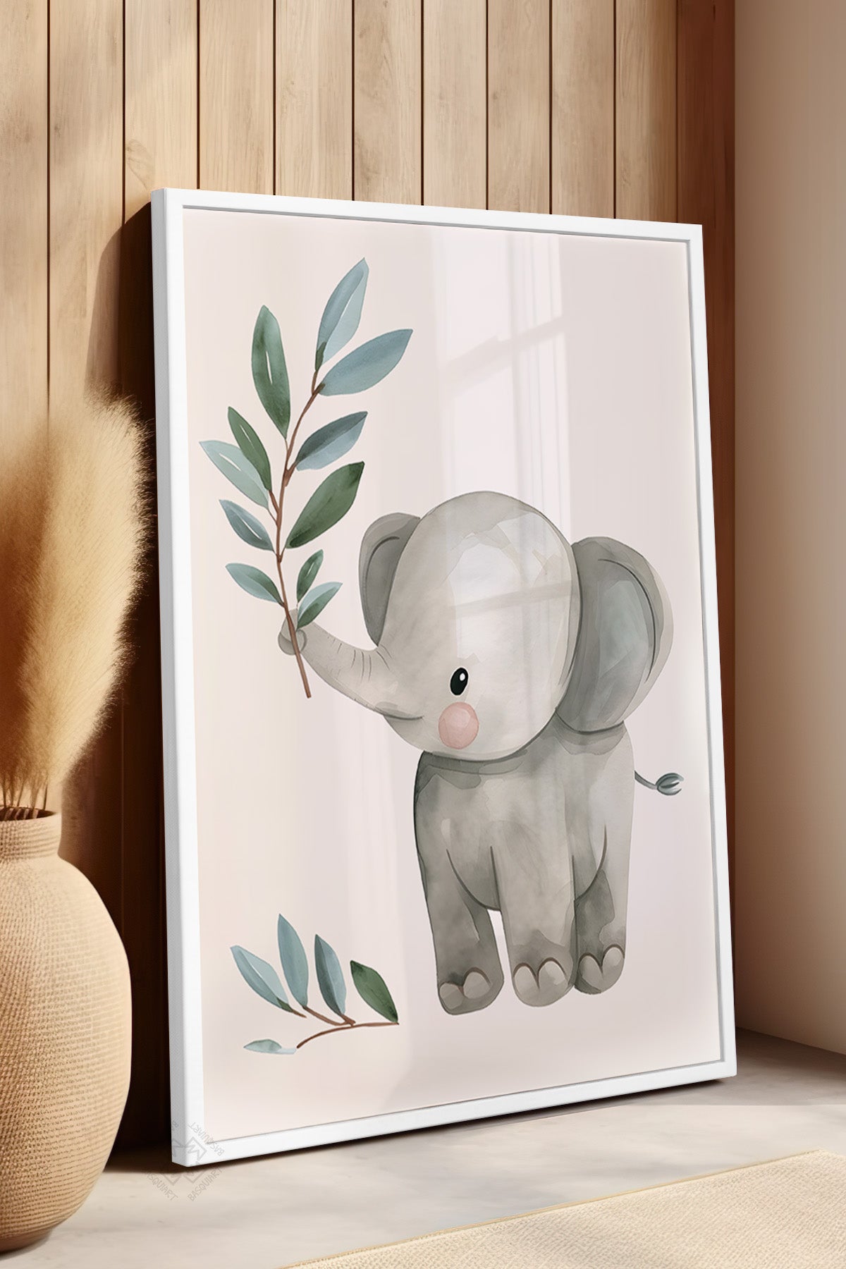 Çocuk Odası, Bebek Odası Beyaz Çerçeveli Poster, Tablo No:84