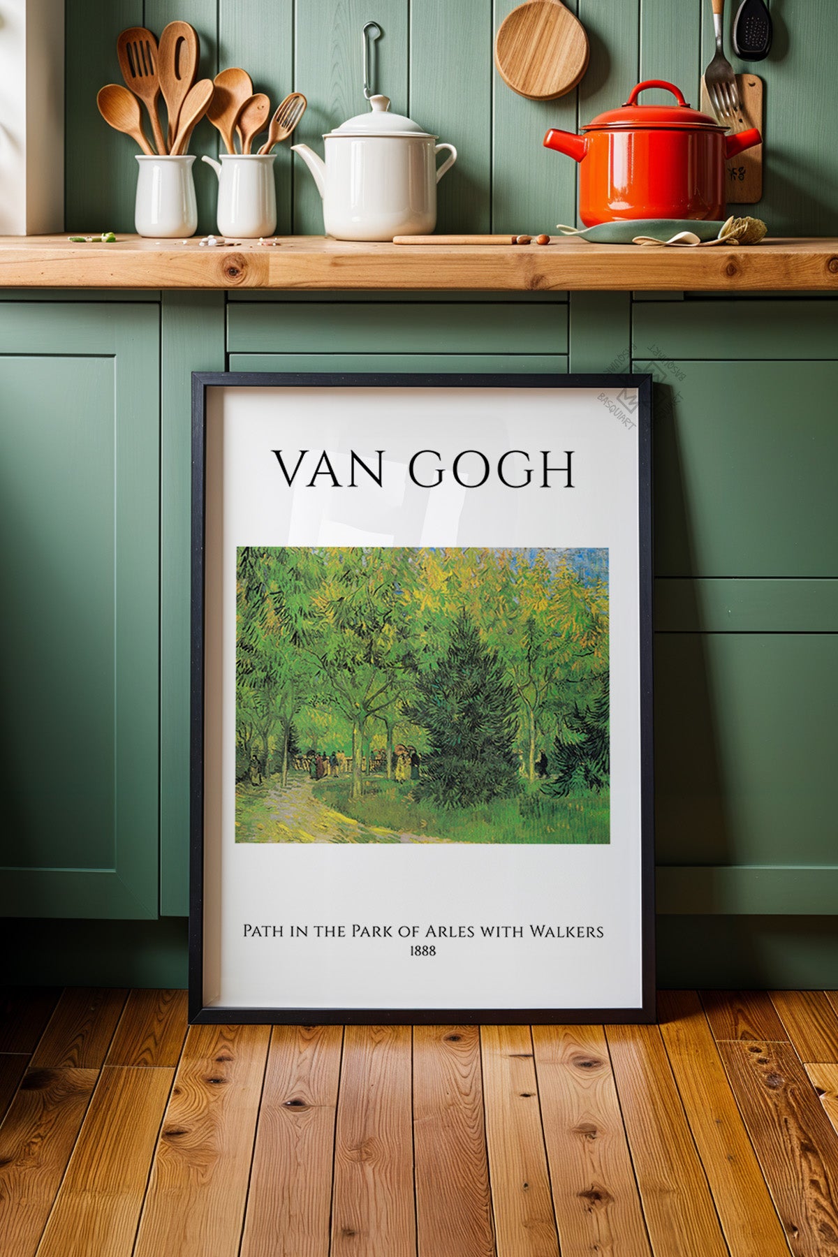 Vincent Van Gogh Serisi Siyah Çerçeveli Poster, Tablo Duvar Dekoru No:8