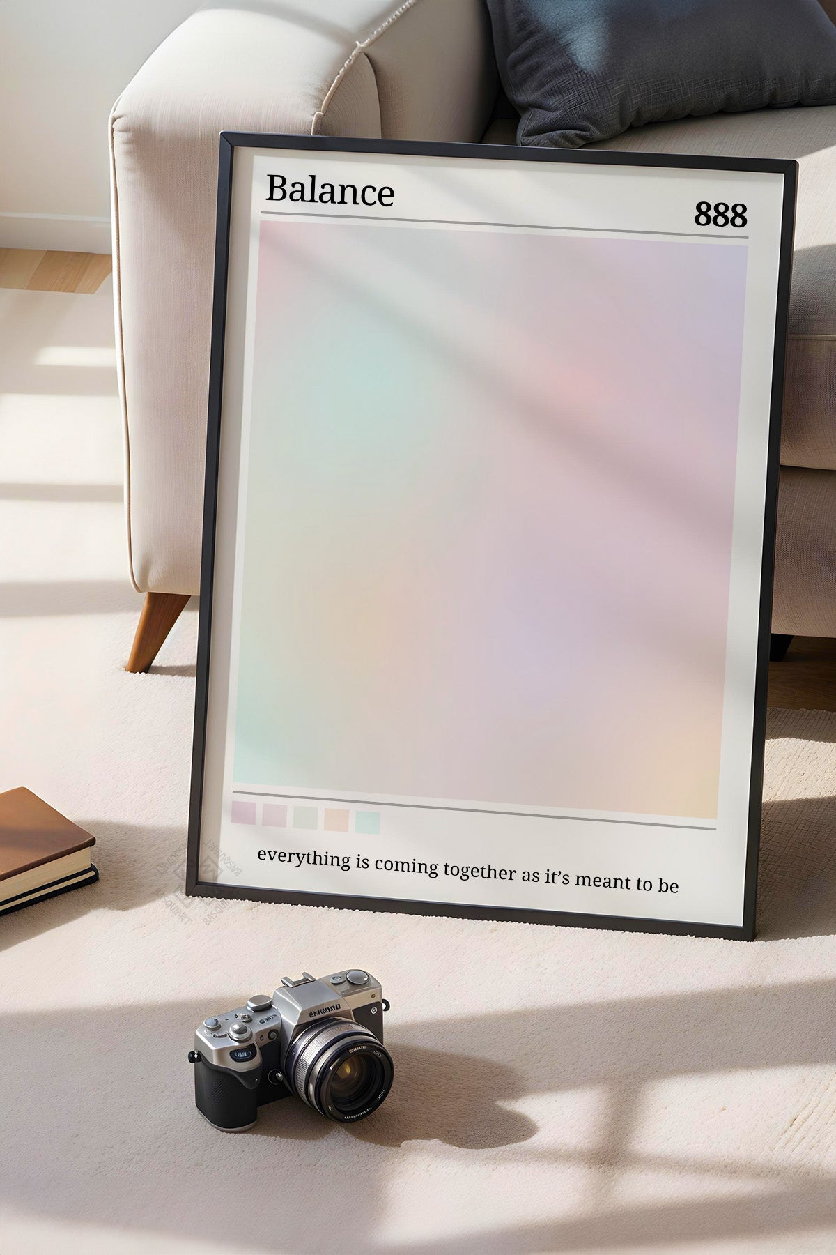 Aura Serisi Siyah Çerçeveli Poster, Tablo No:75