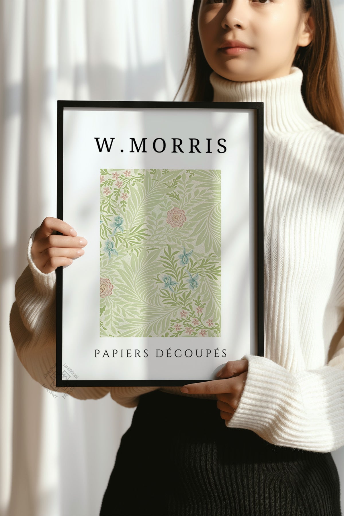 William Morris Serisi Siyah Çerçeveli Poster, Tablo Duvar Dekoru No:23