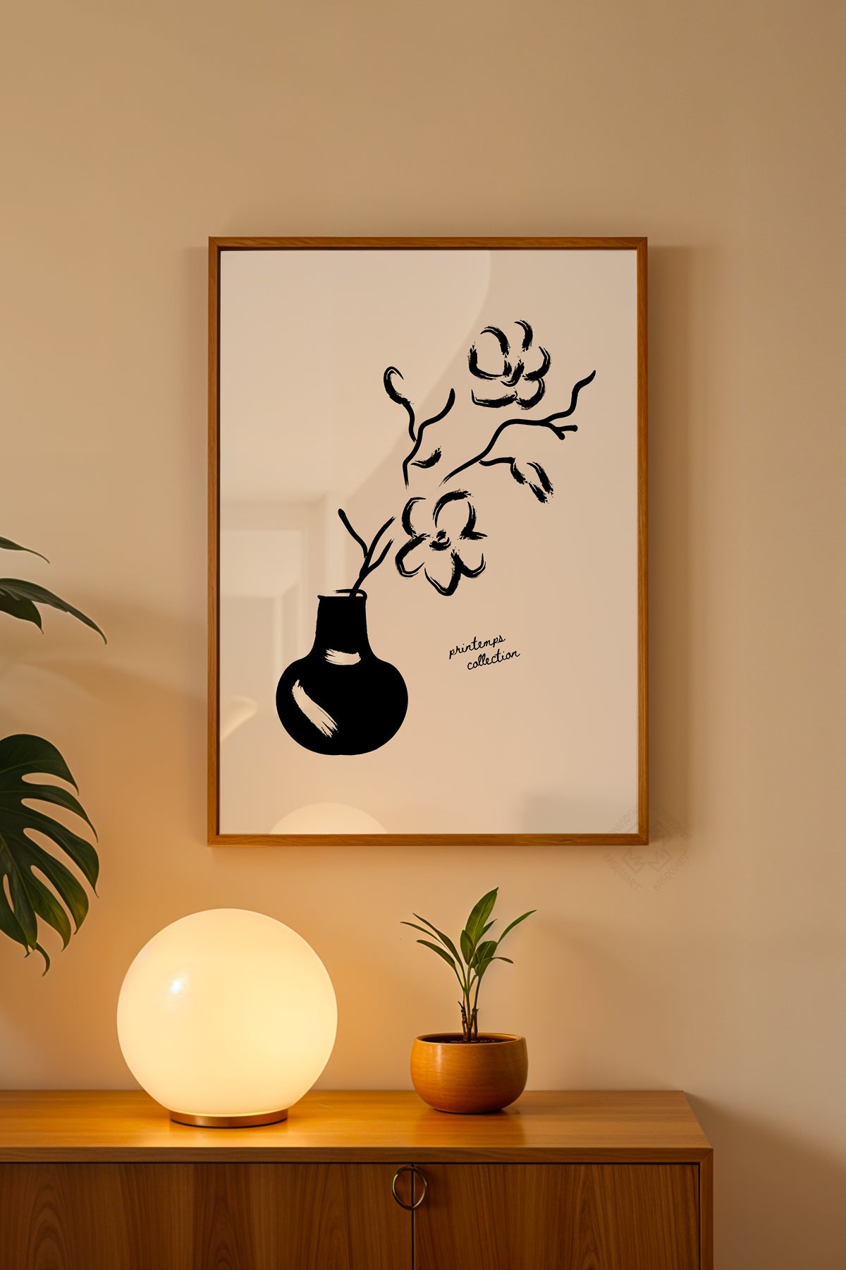 Bohemian Serisi Ahşap Çerçeveli Poster, Tablo No:109