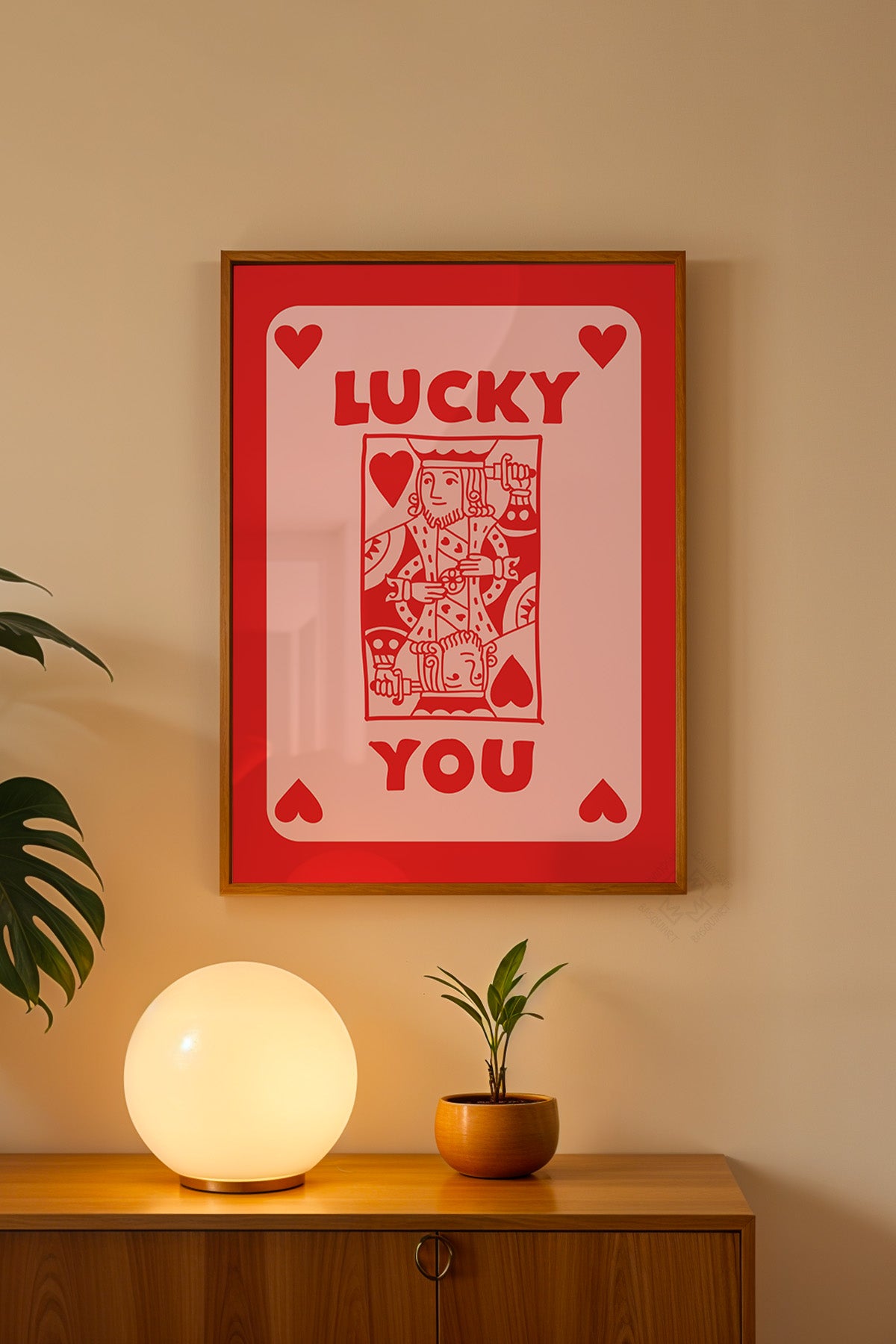 Lucky You Serisi Ahşap Çerçeveli Poster, Tablo Duvar Dekoru No:79
