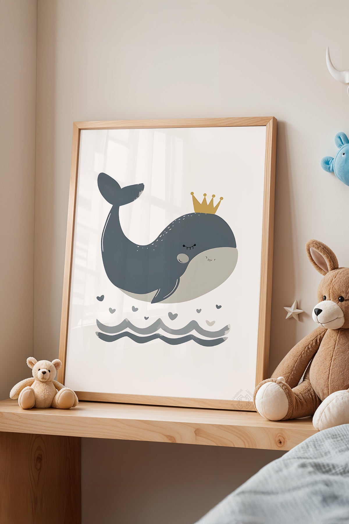 Çocuk Odası, Bebek Odası Ahşap Çerçeveli Poster, Tablo No:51