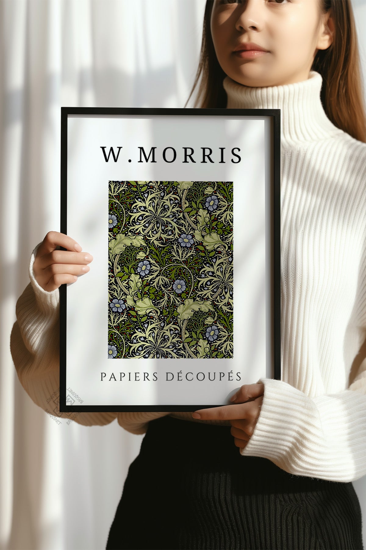 William Morris Serisi Siyah Çerçeveli Poster, Tablo Duvar Dekoru No:17