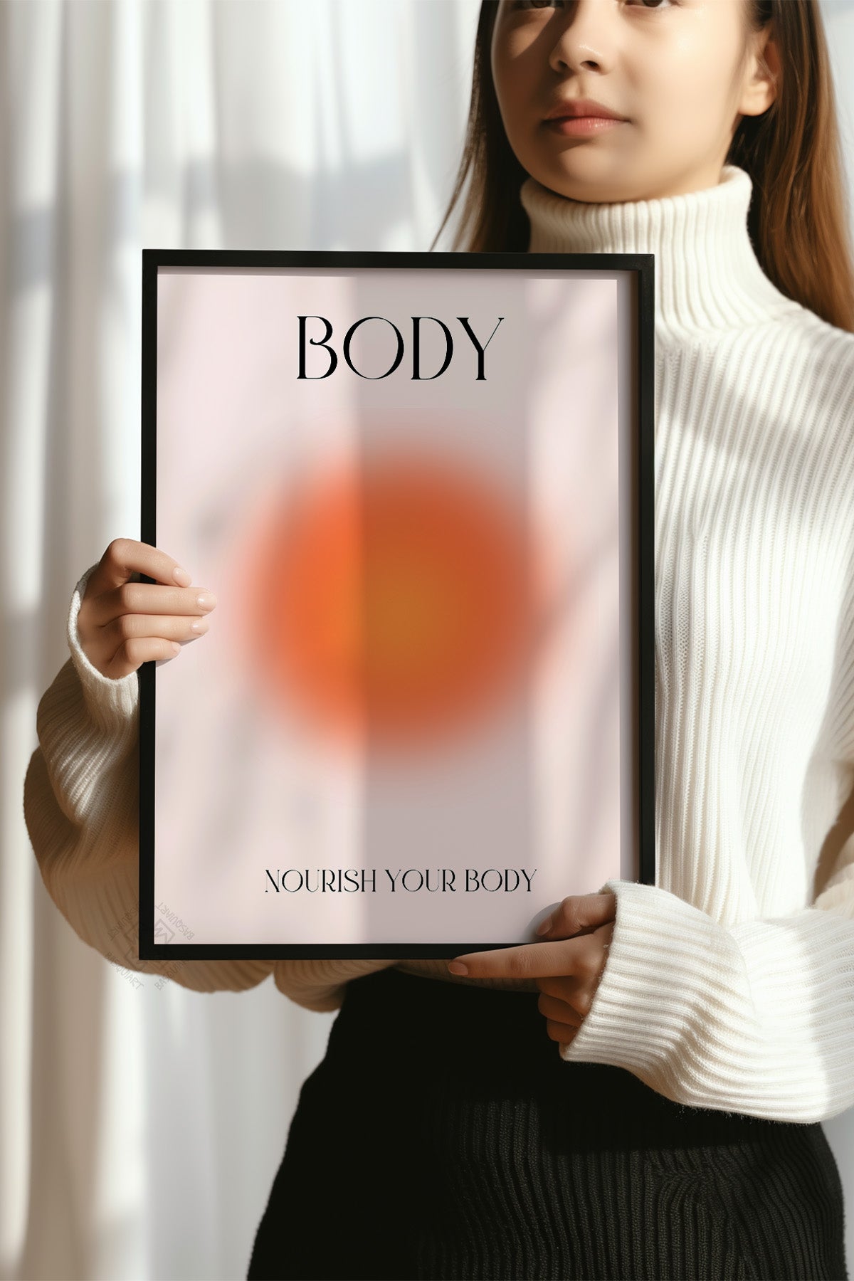Aura Serisi Siyah Çerçeveli Poster, Tablo No:160