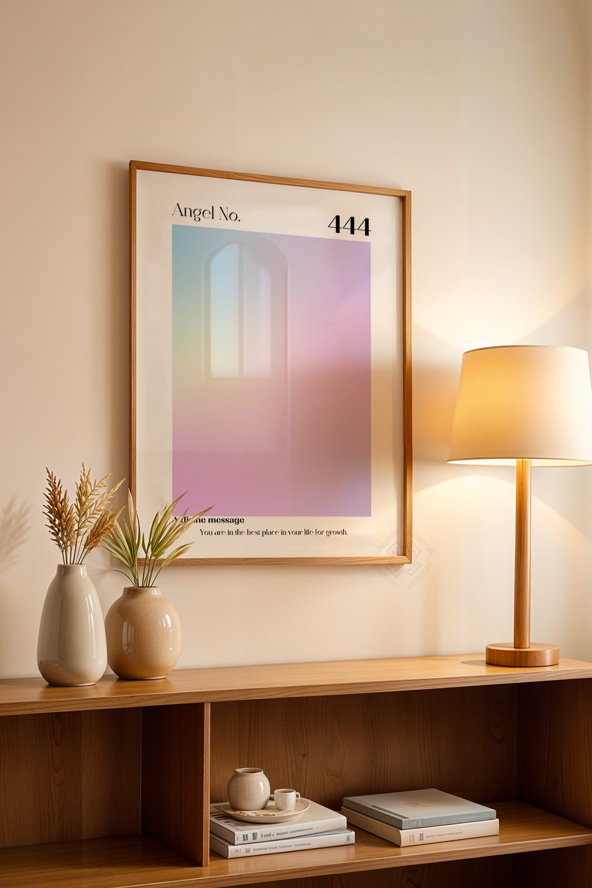 Aura Serisi Ahşap Çerçeveli Poster, Tablo No:70