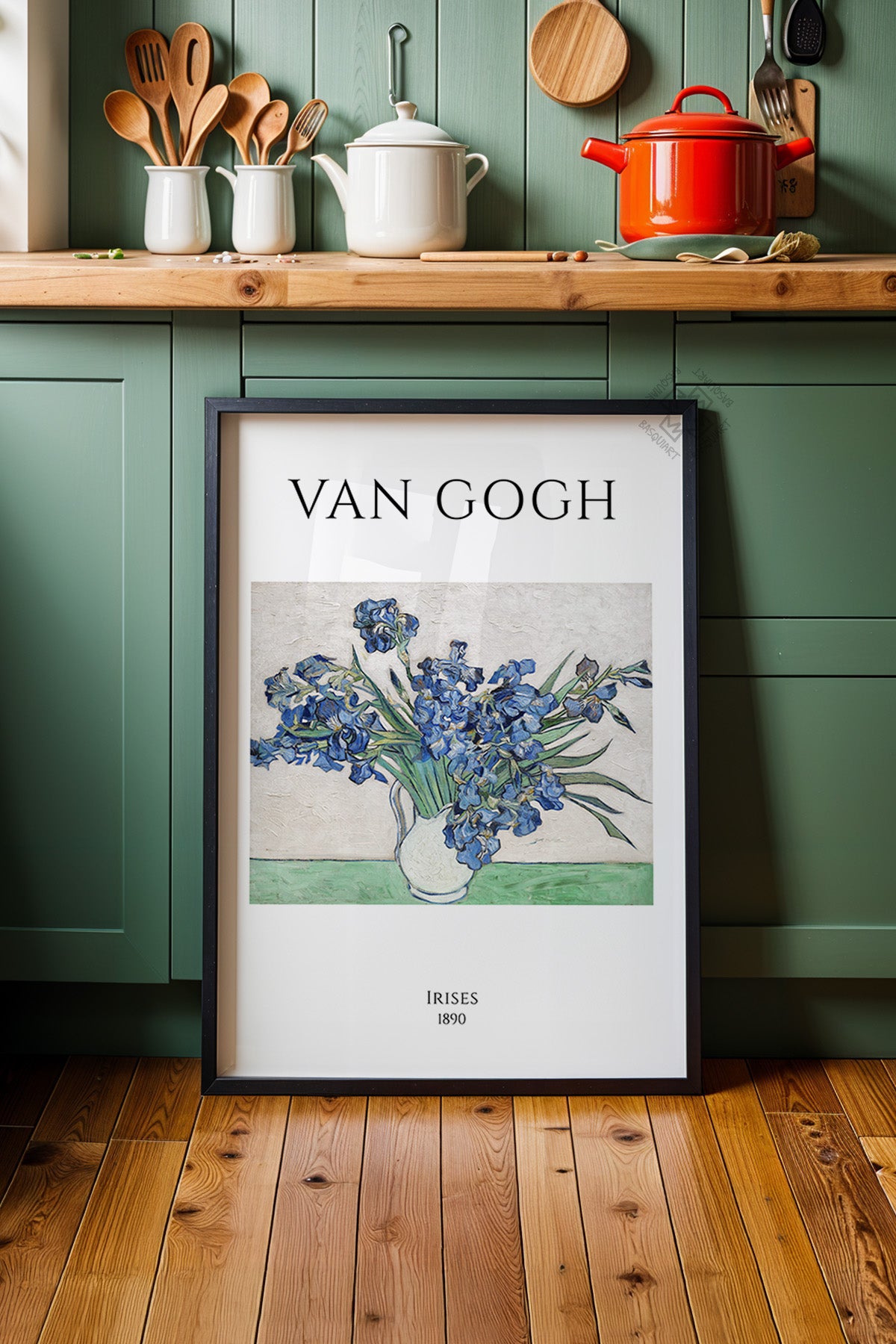 Vincent Van Gogh Serisi Siyah Çerçeveli Poster, Tablo Duvar Dekoru No:3